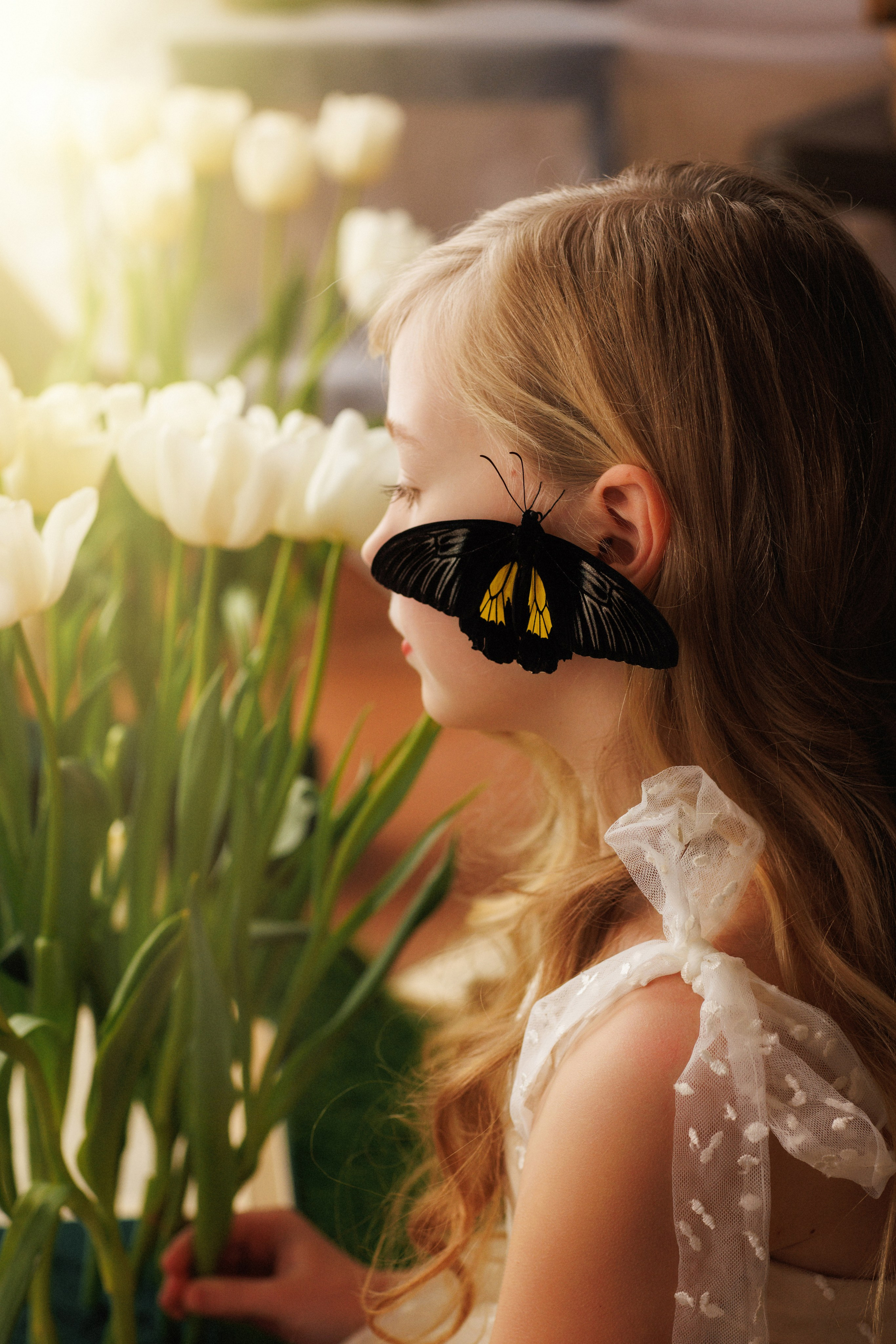 Фотосессия с живыми тропическими бабочками. Семейный и детский фотограф в Краснодаре Анна Трашкова