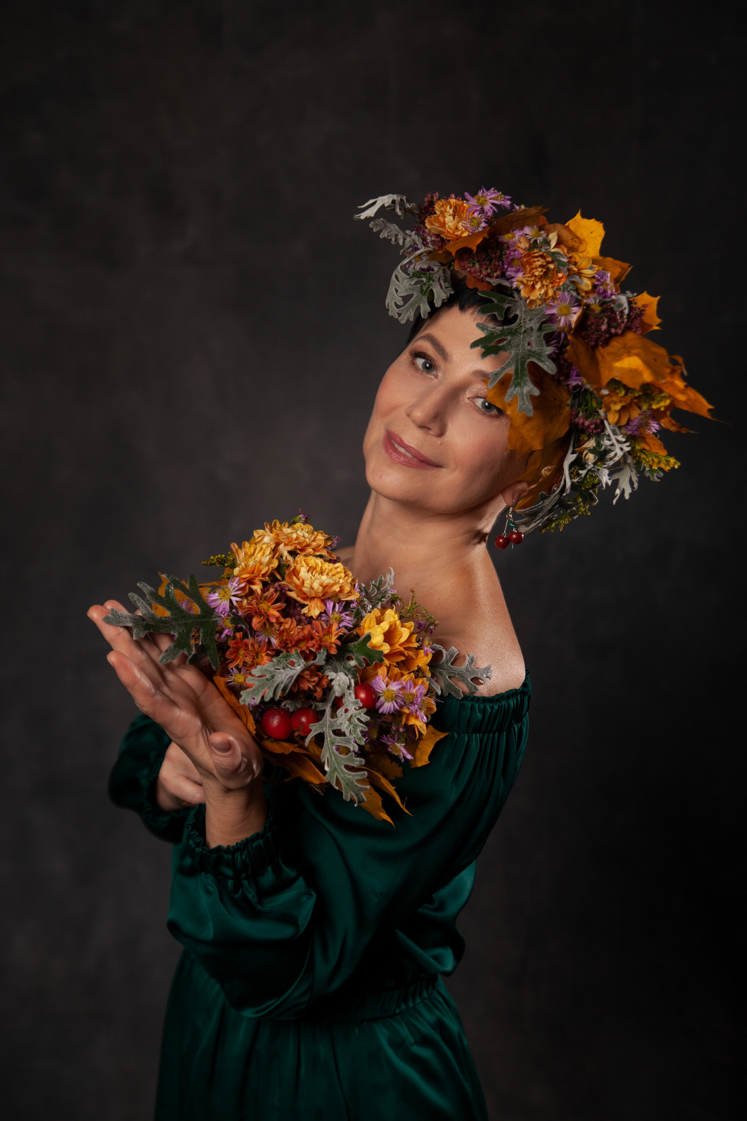 Фотодень ЦВЕТЫ И ЛИСТЬЯ. Портретный фотограф в СПб Ирина Маринина