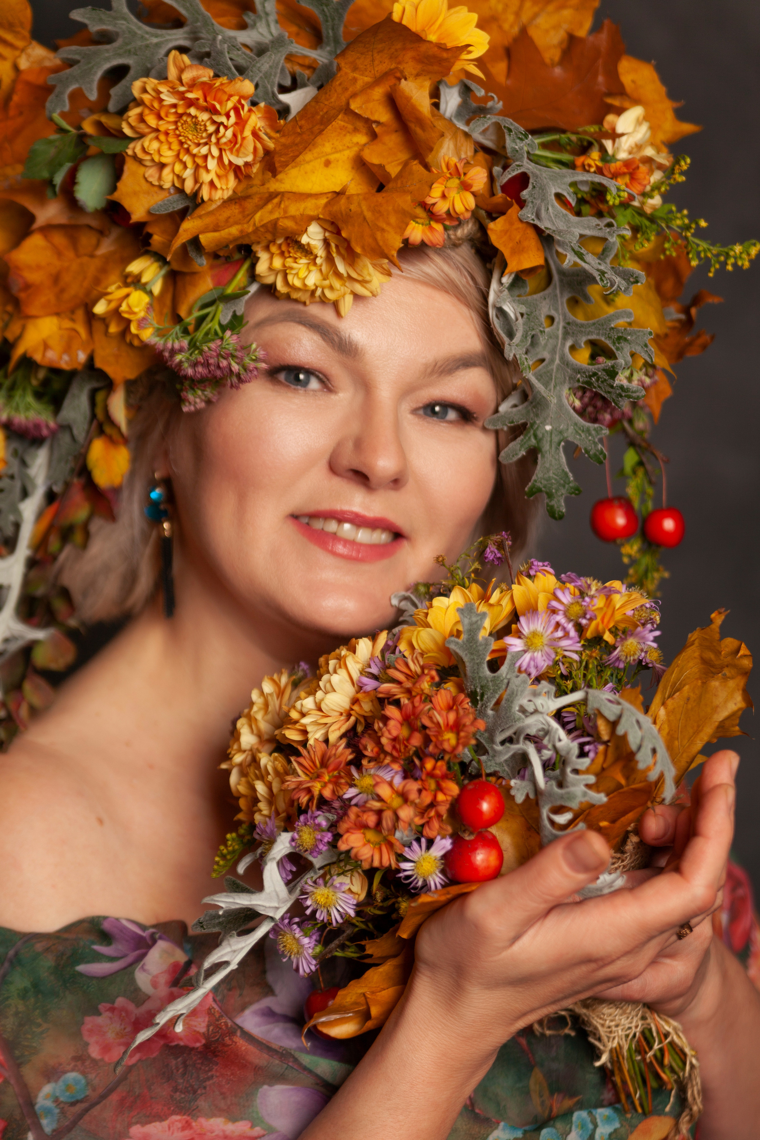 Фотодень ЦВЕТЫ И ЛИСТЬЯ. Портретный фотограф в СПб Ирина Маринина