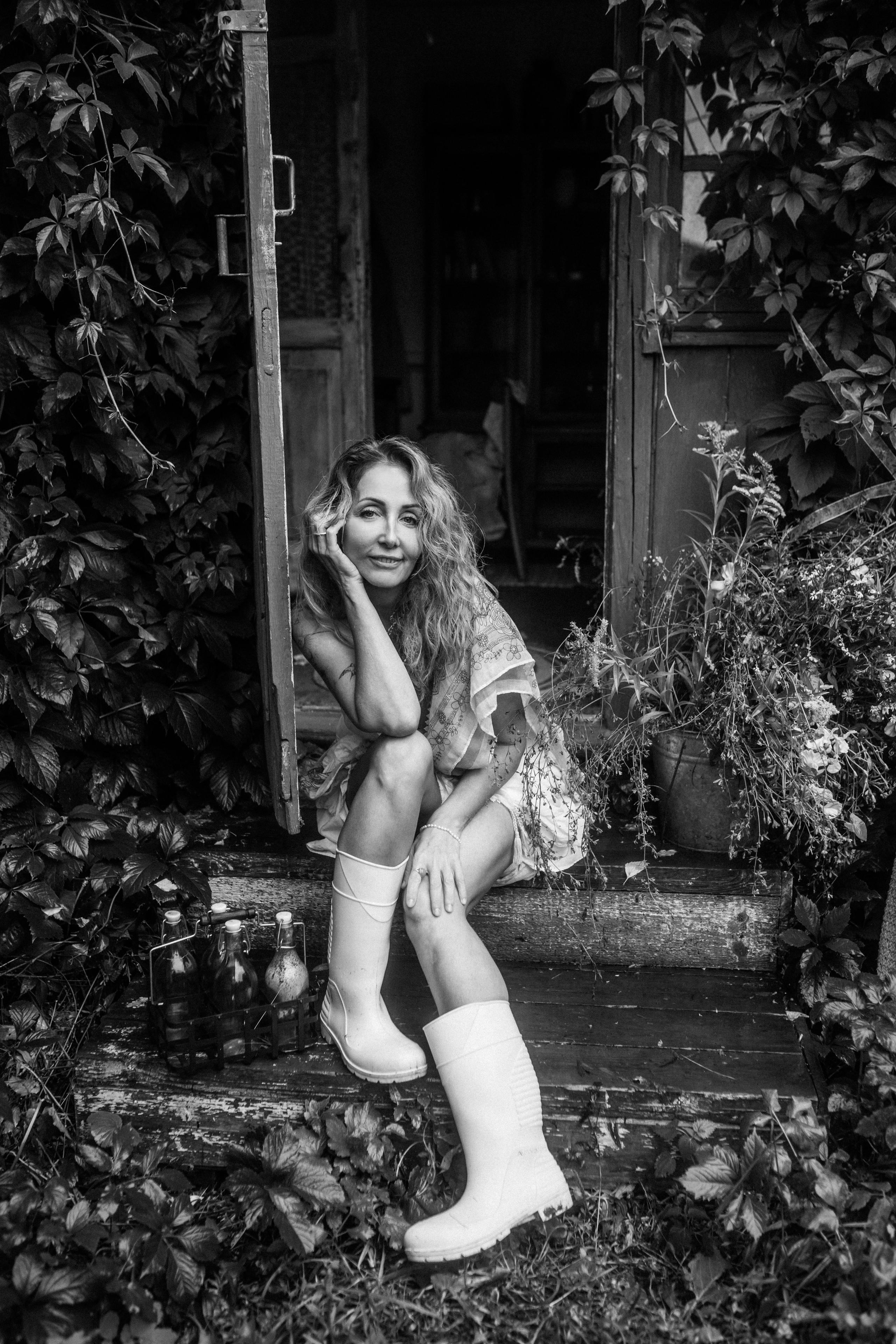 Женский портрет. Фотограф Валентина Волкова. Москва, Апрелевка, Переделкино