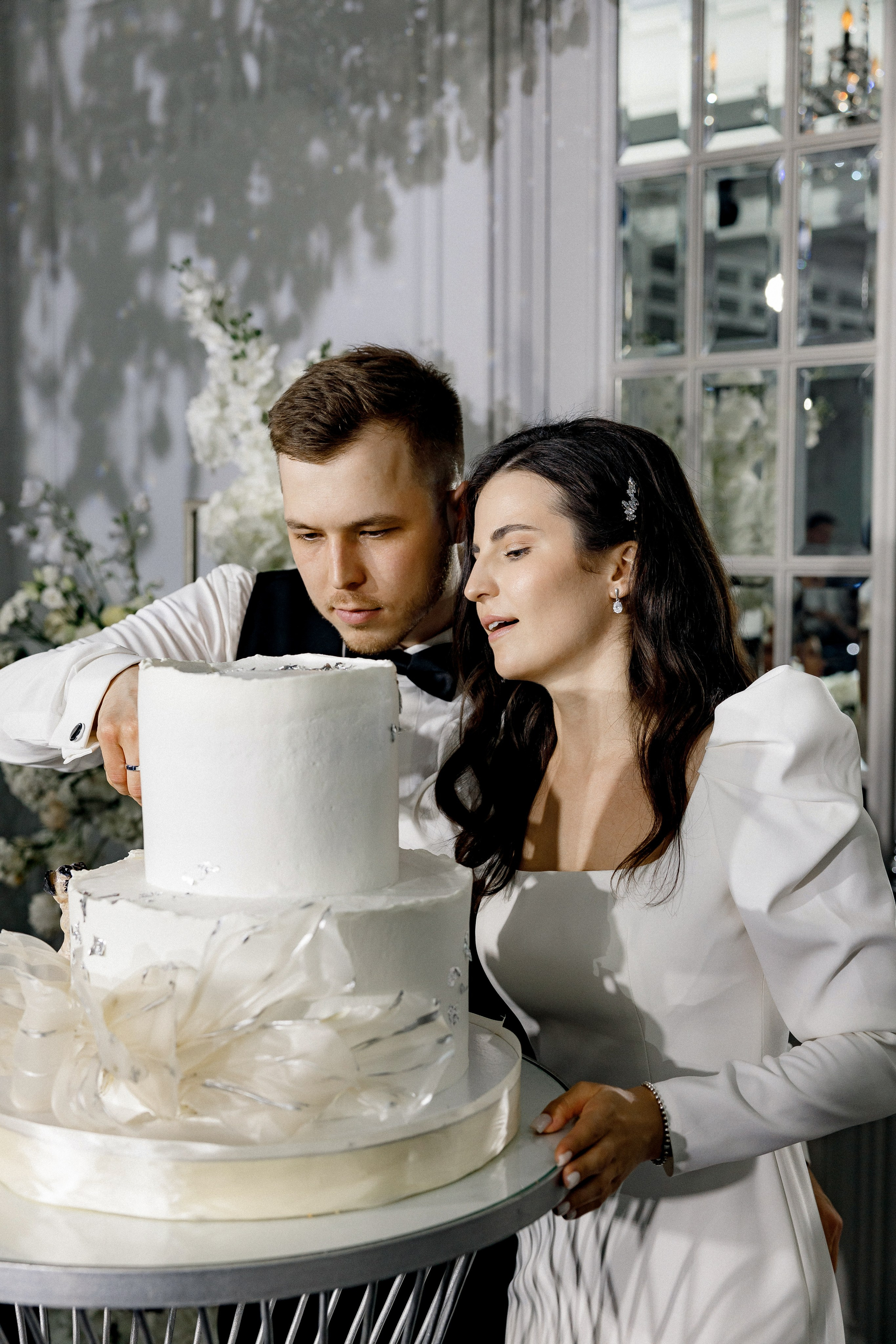 Свадебный ужин в Ресторане Michel на Красной Пресне. Свадебный фотограф в Москве и Санкт-Петербурге Денис Ходюков