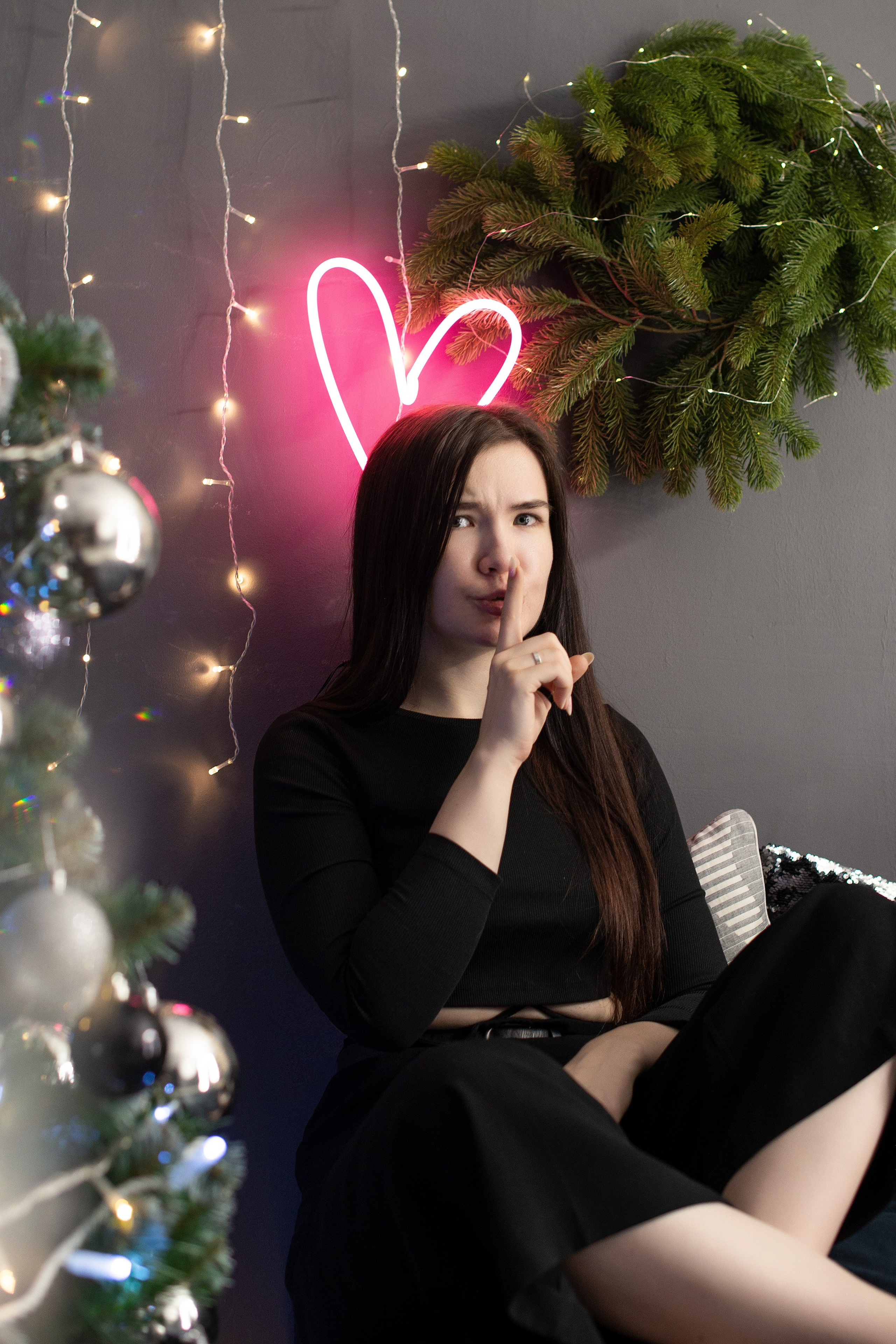 Юлечка в новогодней локации. Творческий фотограф Вологда