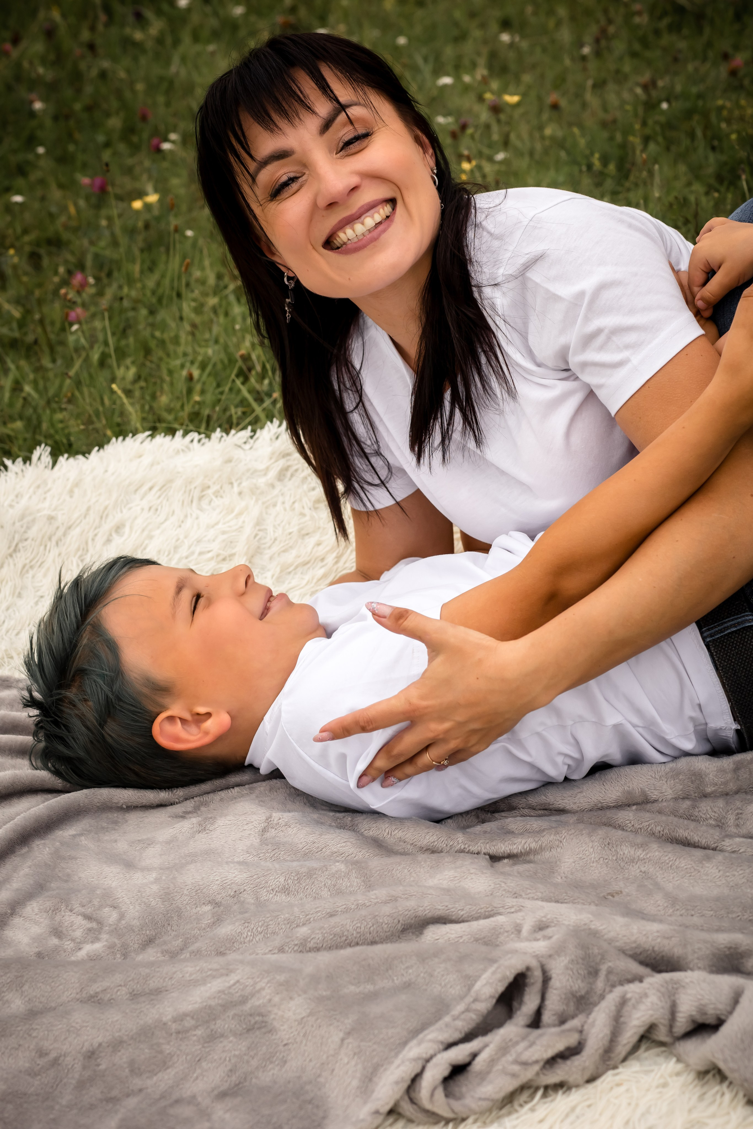 Катя с детками