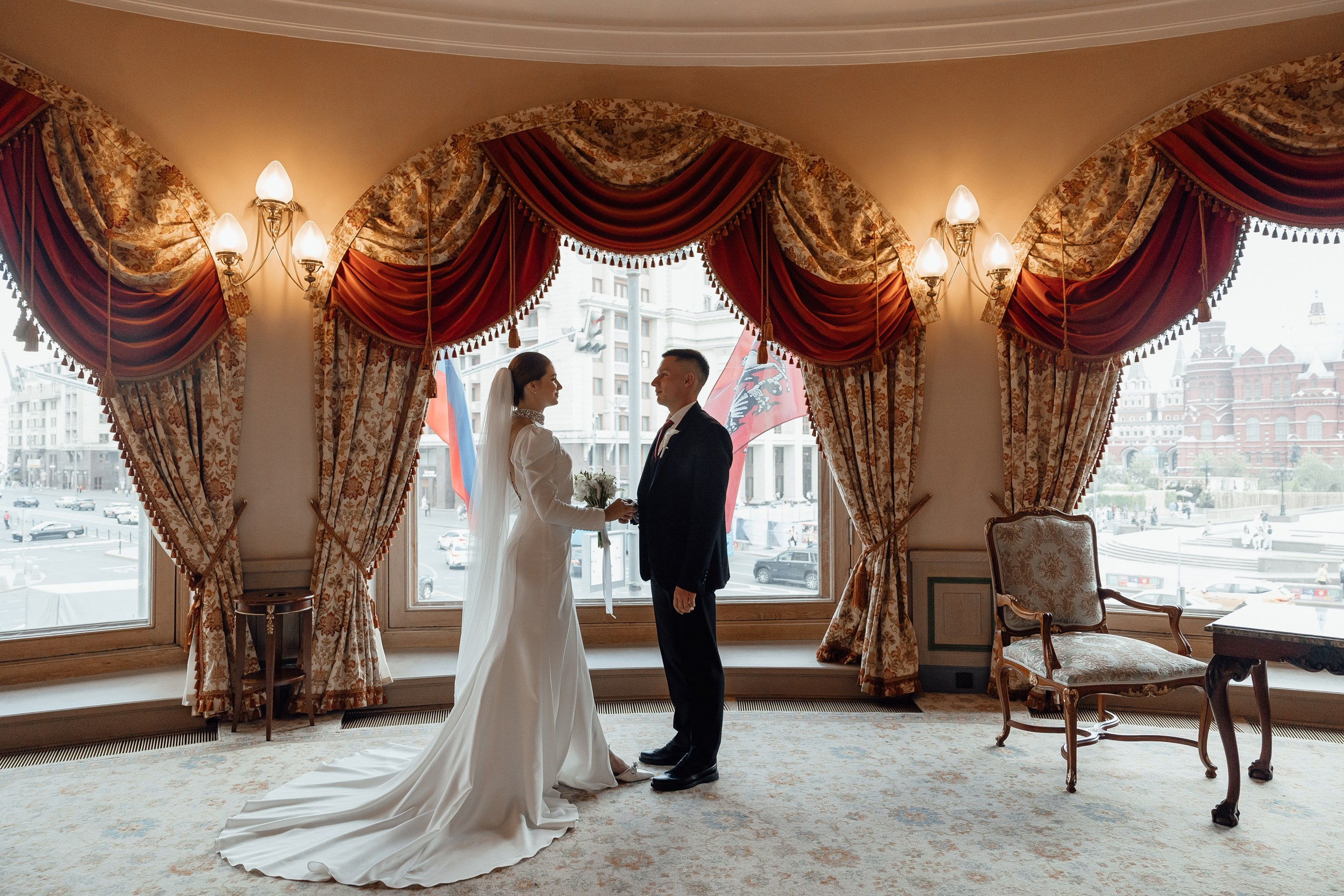 Свадебная фотосессия в гостинице Националь