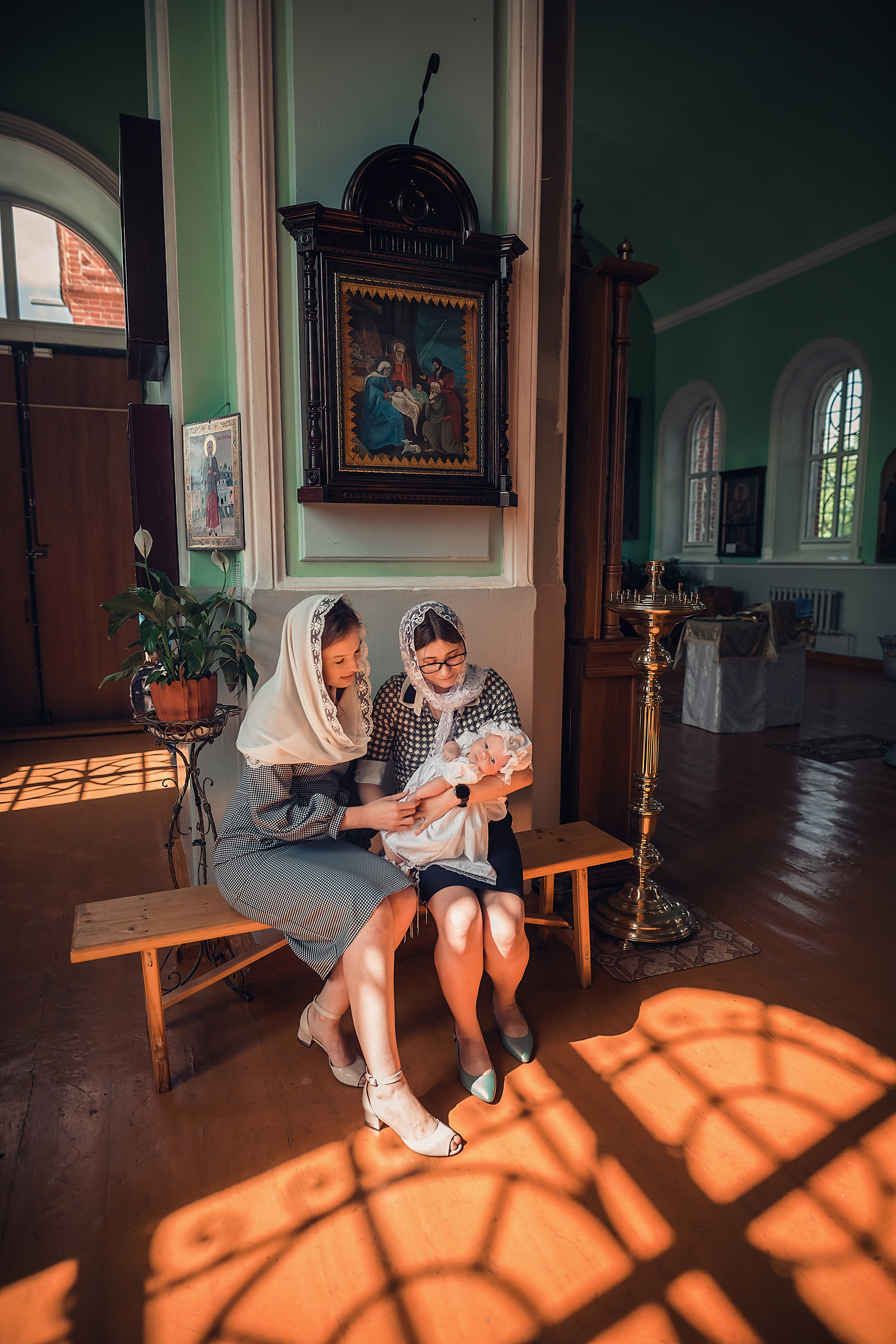 Крещение в ст. Казанской. Свято -Троицкий храм. Семейный и детский фотограф Екатерина Савёлова