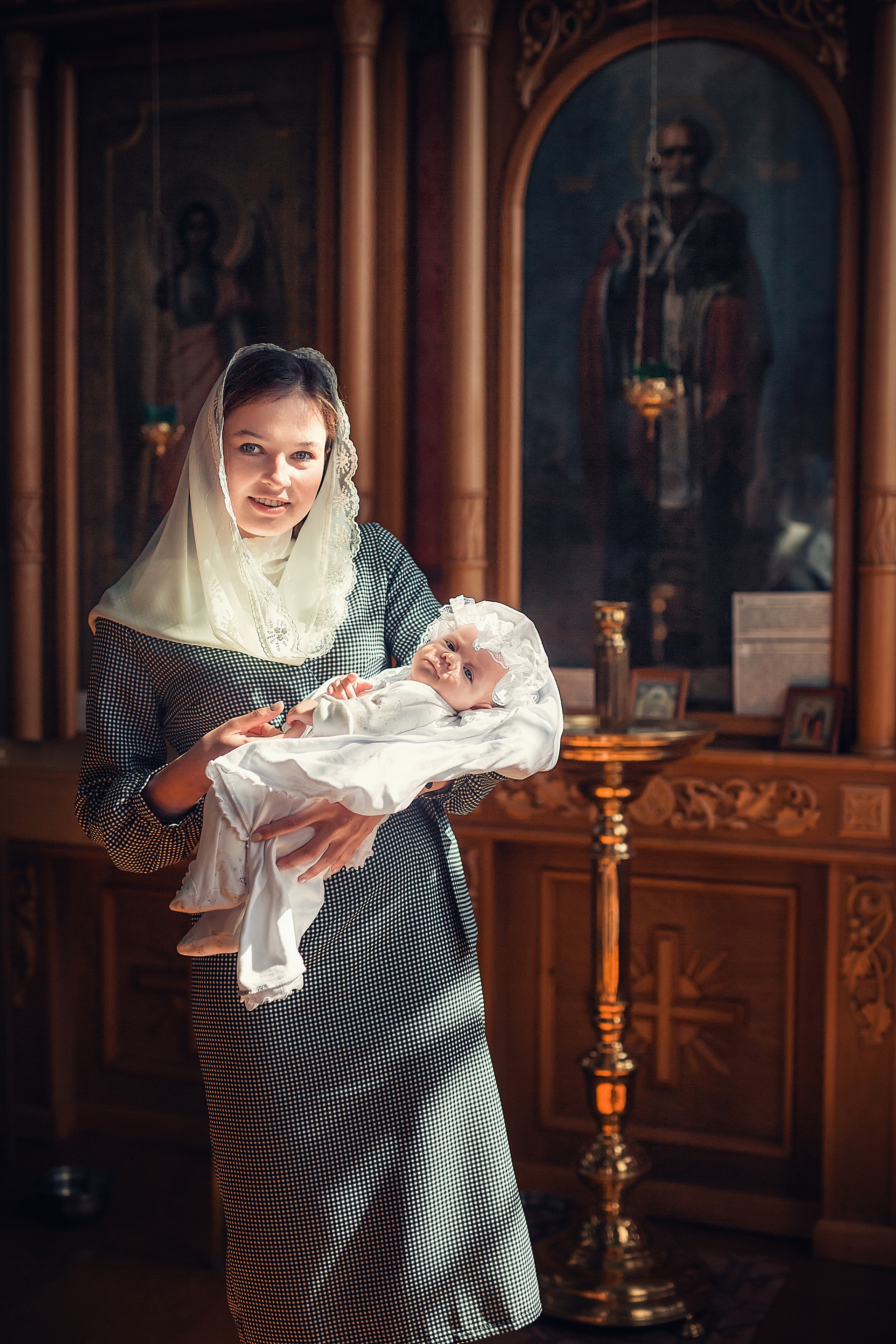 Крещение в ст. Казанской. Свято -Троицкий храм. Семейный и детский фотограф Екатерина Савёлова