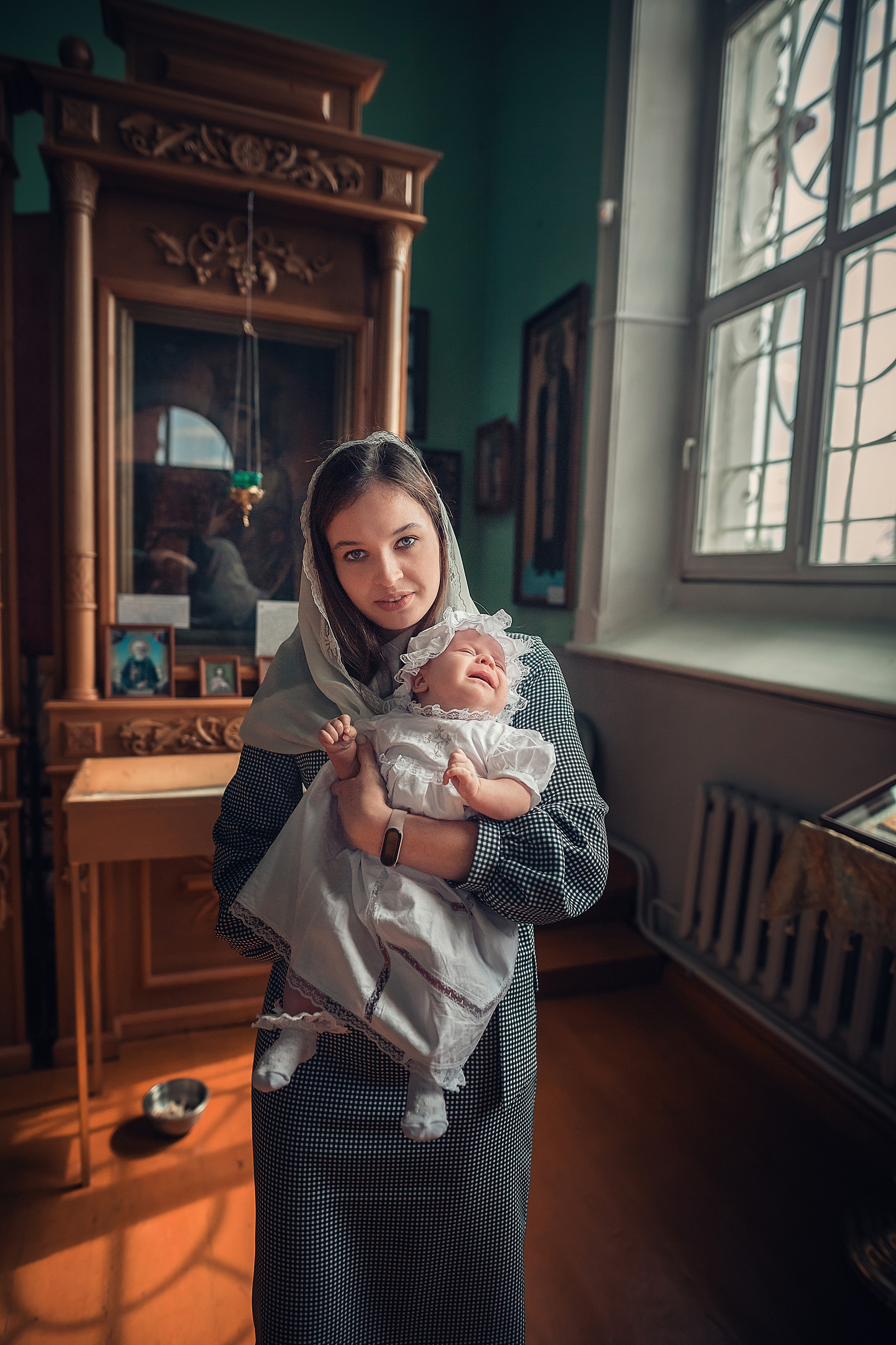 Крещение в ст. Казанской. Свято -Троицкий храм. Семейный и детский фотограф Екатерина Савёлова