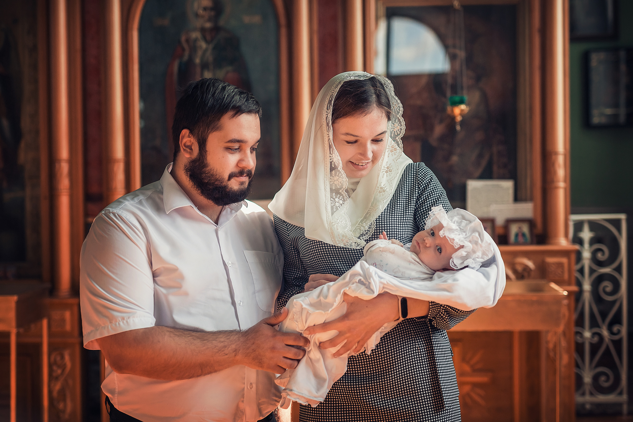 Крещение в ст. Казанской. Свято -Троицкий храм. Семейный и детский фотограф Екатерина Савёлова