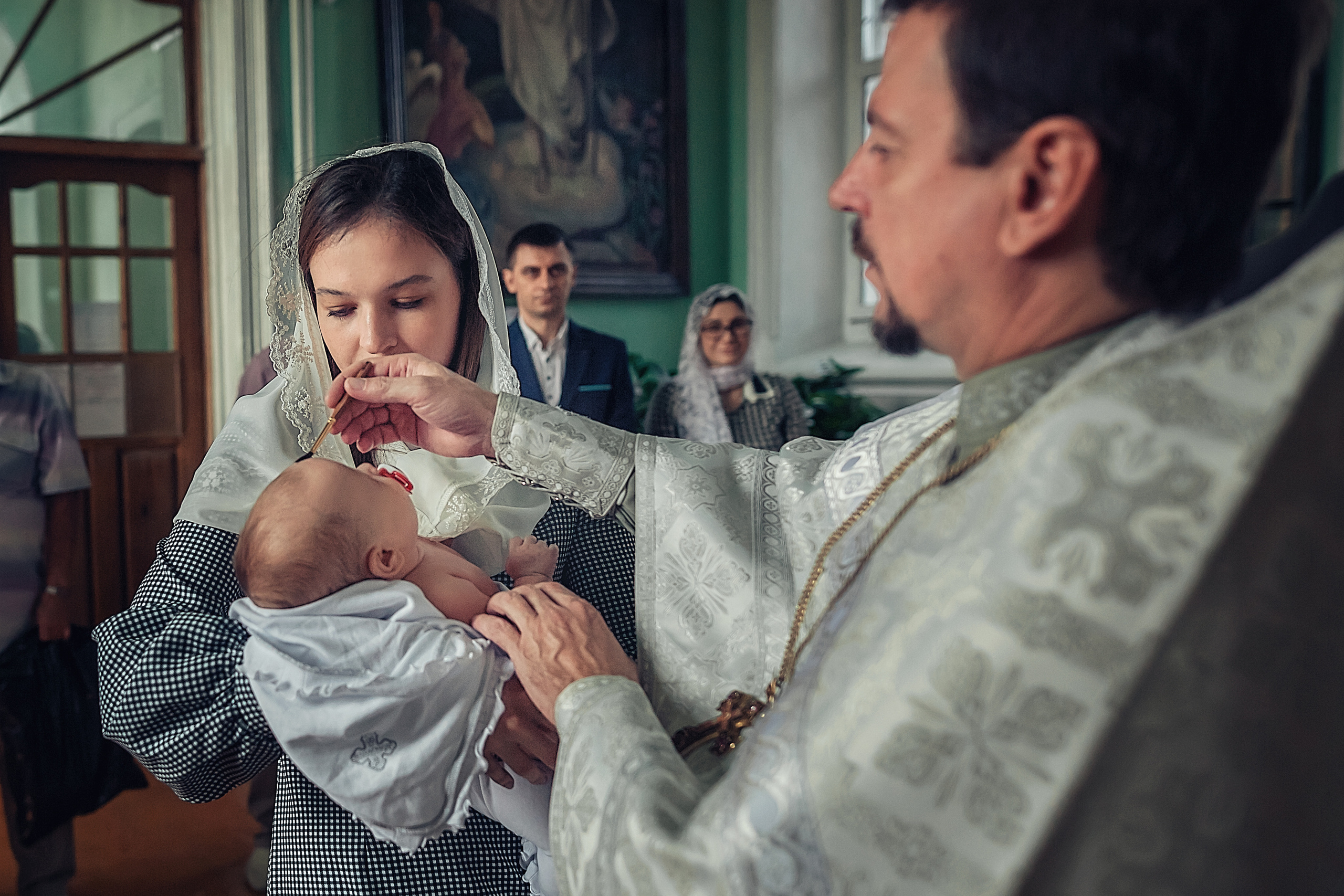 Крещение в ст. Казанской. Свято -Троицкий храм. Семейный и детский фотограф Екатерина Савёлова