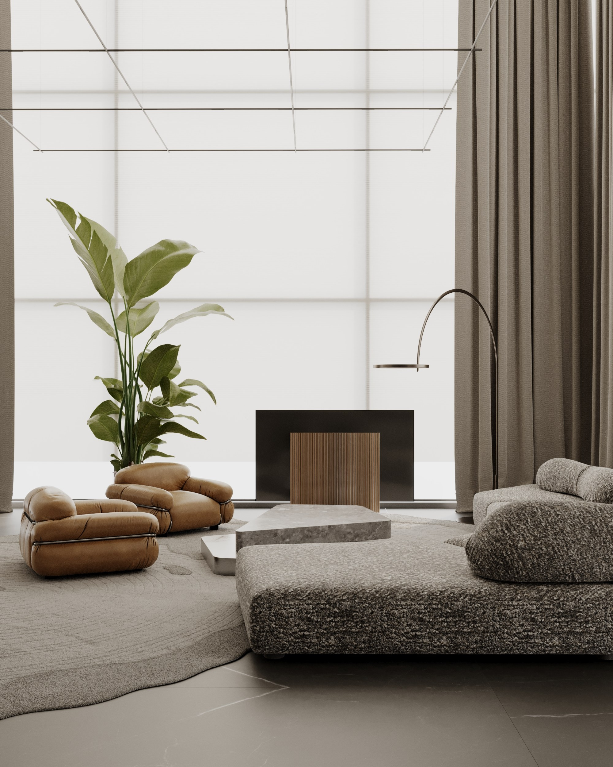 RIVER HOUSE /3000 sq m /24' (in progress). Интерьерное ателье numéro а