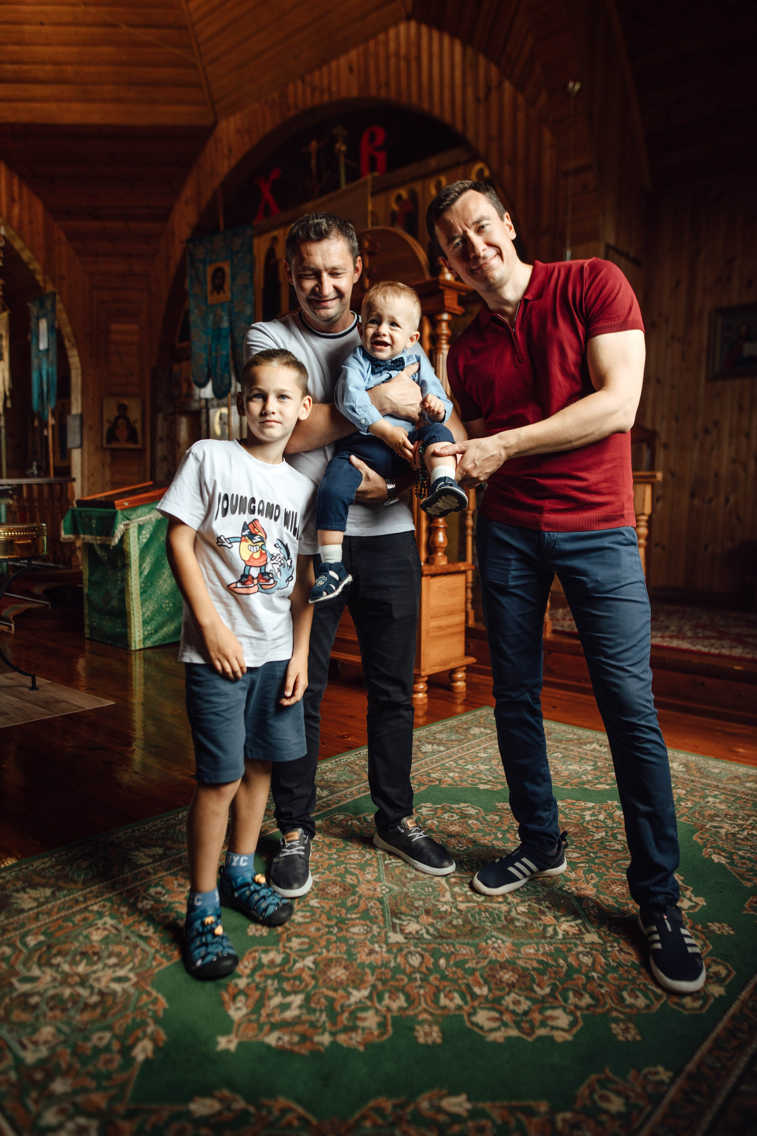 Крещение Тимофея, д. Киевец, храм Святой Троицы, август 2025