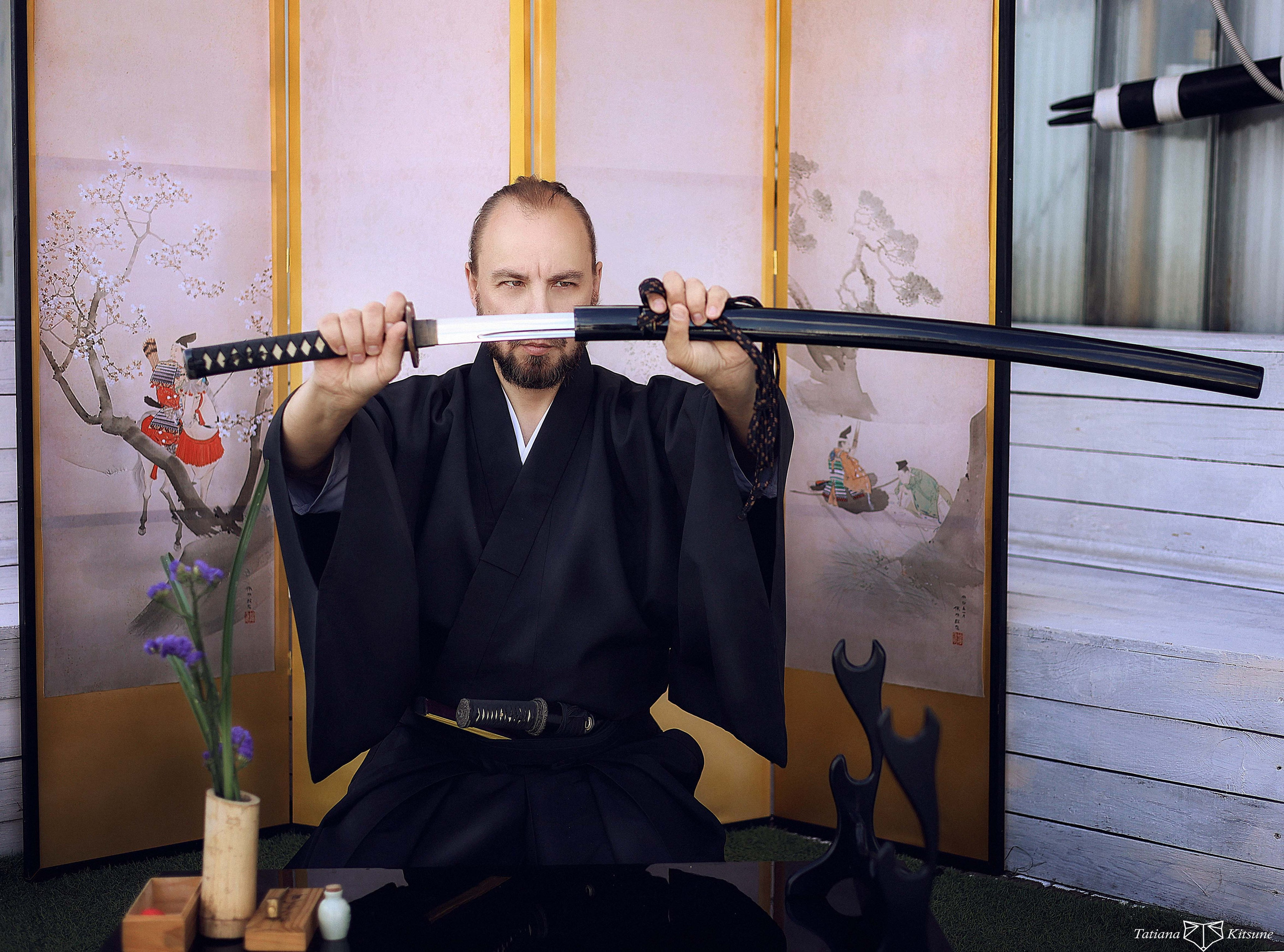 японские доспехи , фотосессия в японских доспехах , японские доспехи на прокат, японский меч , японский меч на прокат 