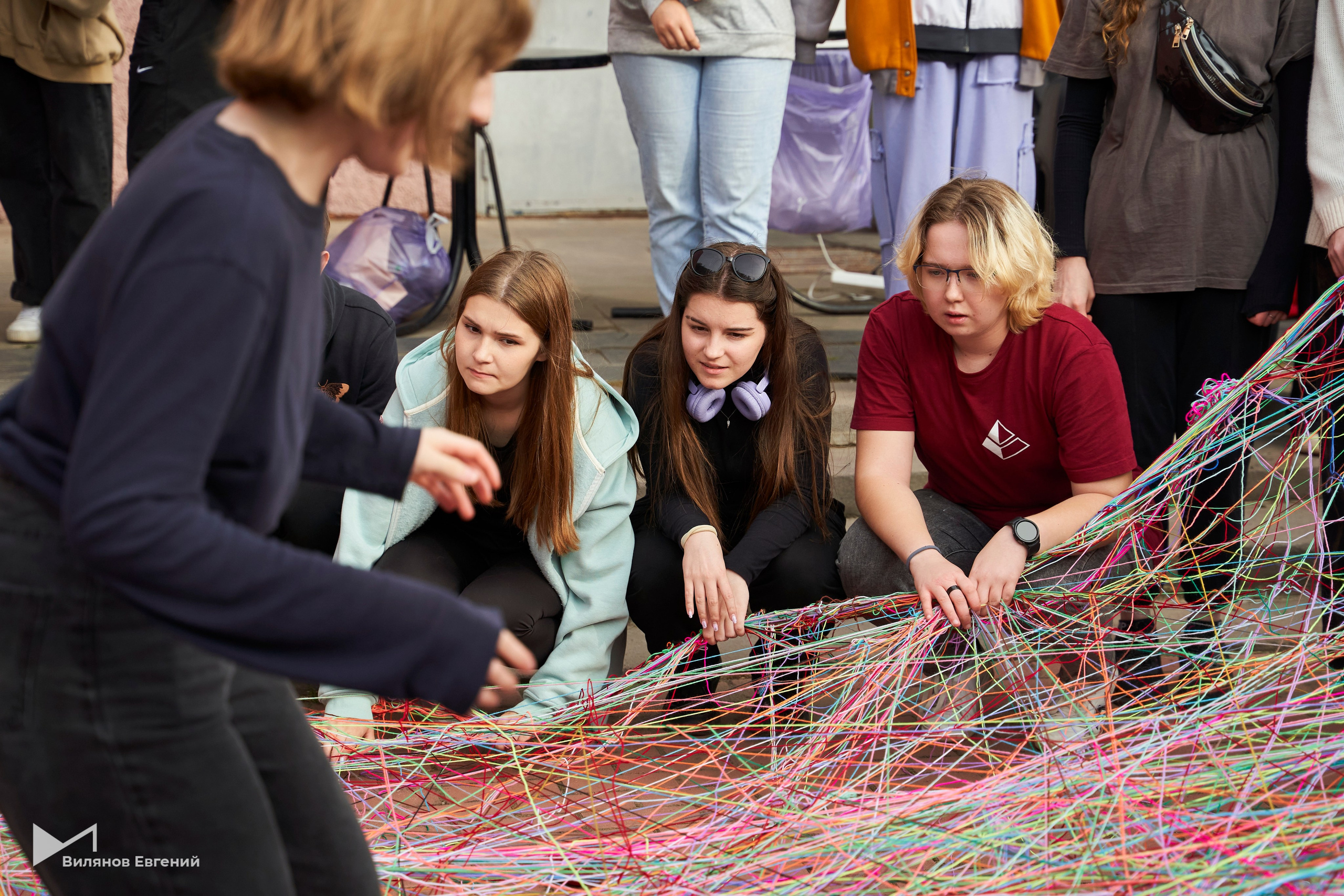 Мероприятие «Веревка» для первокурсников ННГАСУ. Репортажный фотограф Вилянов Евгений. Нижний Новгород