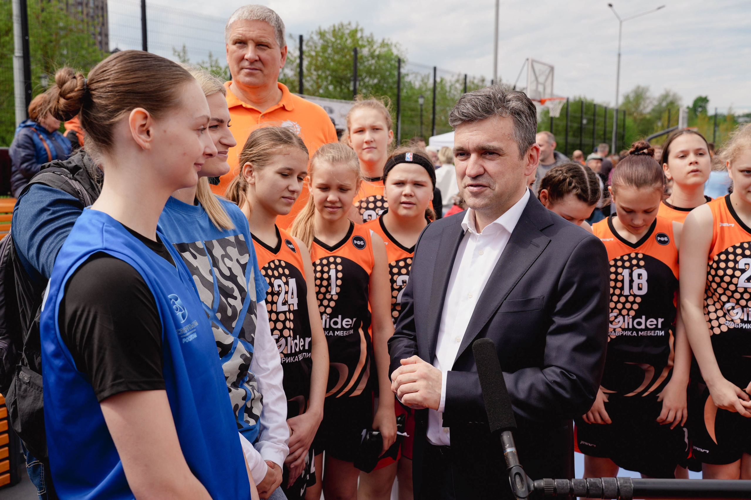 Открытие Центра уличного баскетбола. Спортивный и репортажный фотограф в Иваново Сергей Силкин