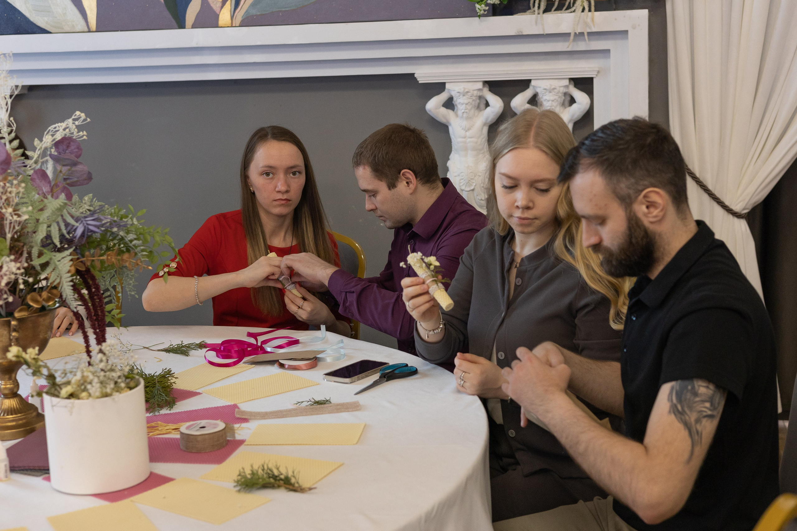 Свадебное чаепитие для молодоженов