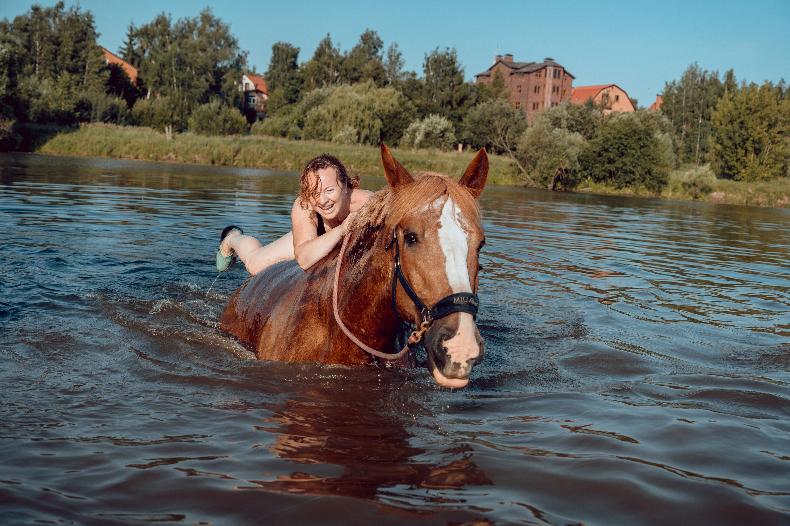Купание лошадей 05.07.2024. Портретный и семейный фотограф в Москве/Видное
