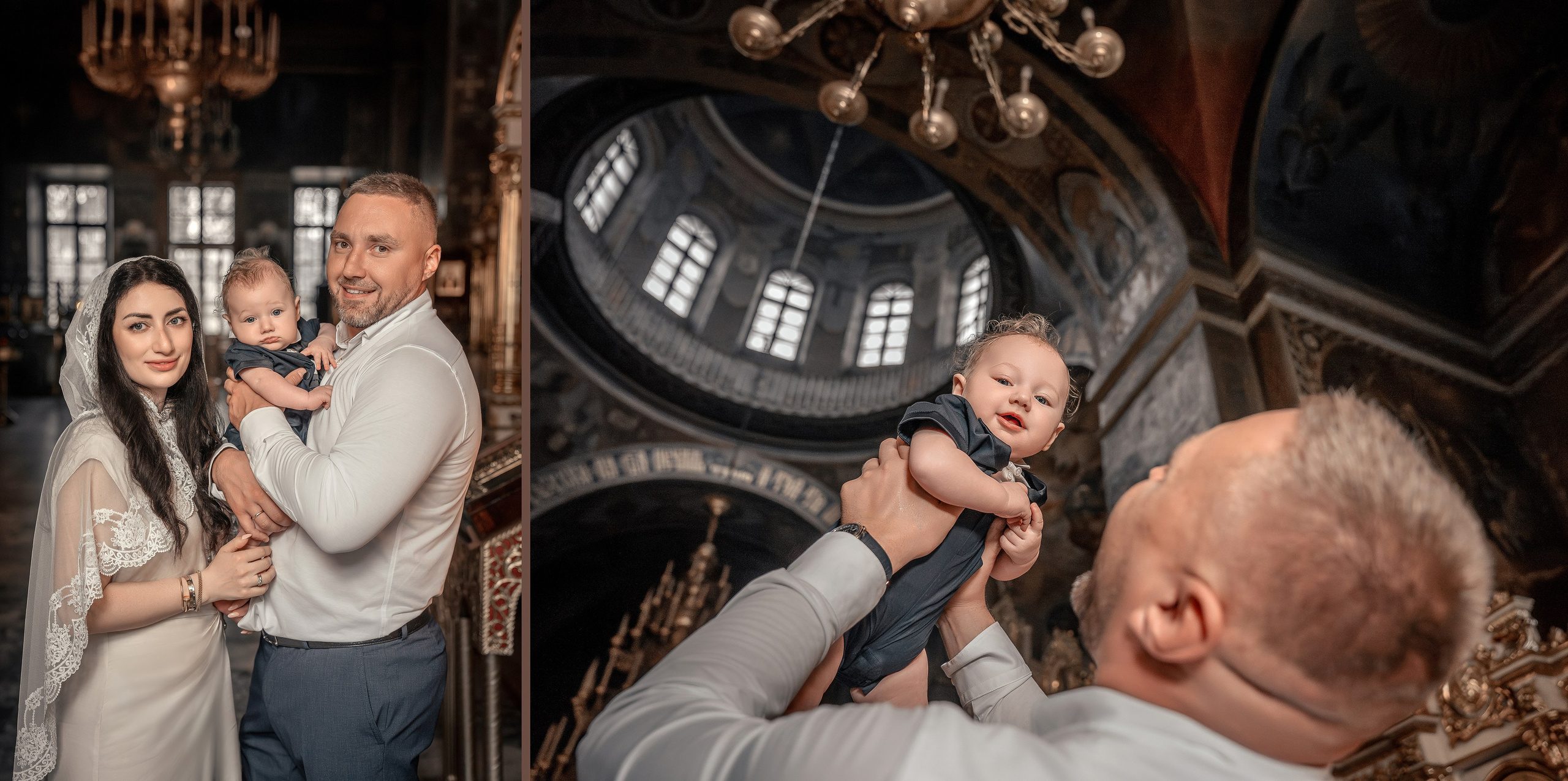 Крещение Гордея в Храме Воскресения Словущего в Даниловской Слободе, фотограф на крещение, видеосъемка таинства