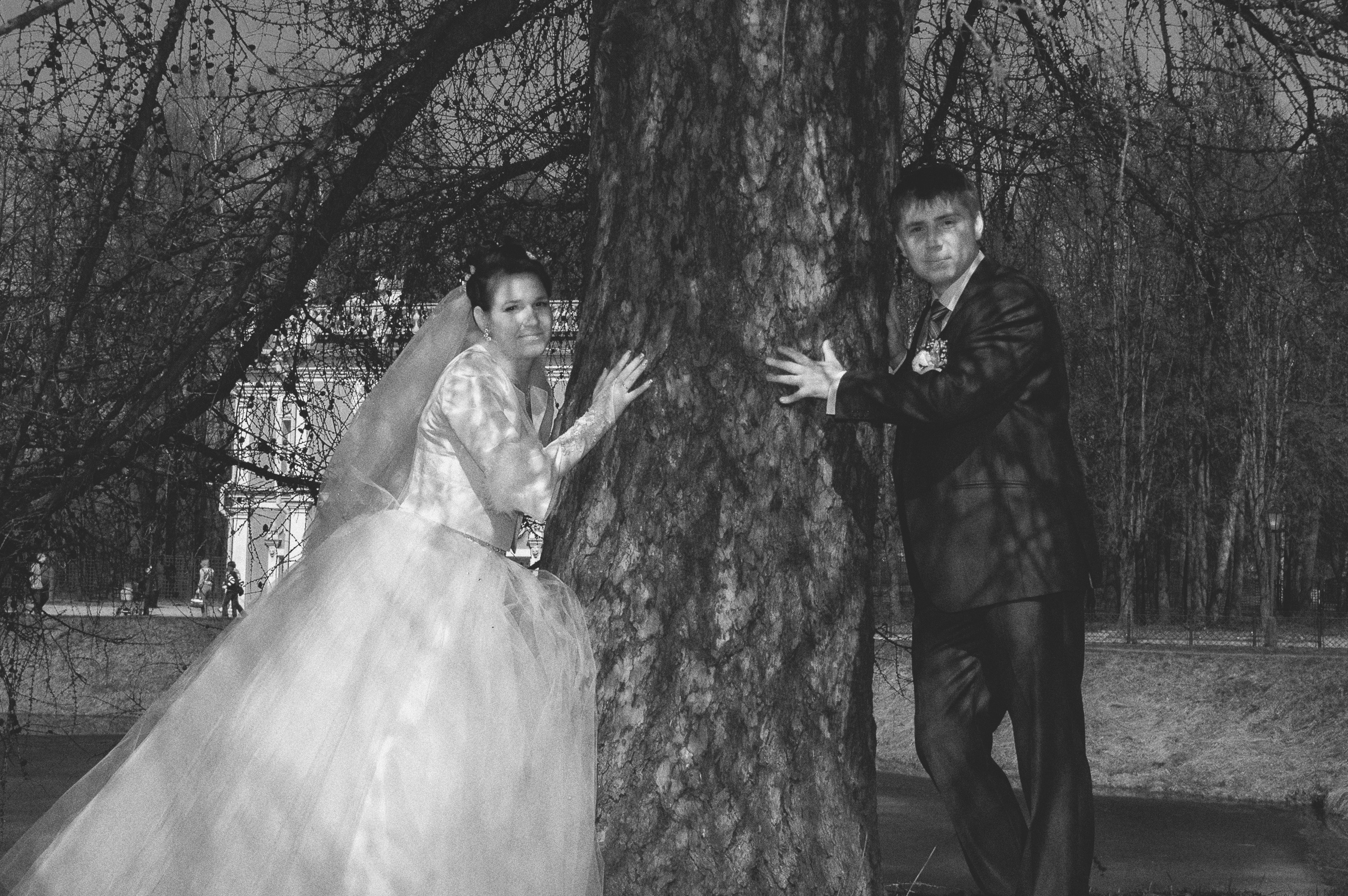 Кирилл и Анна. Свадьба в черно-белых фотографиях. Фотограф в городе Электросталь Ногинск Москва — Алексей Закхеев