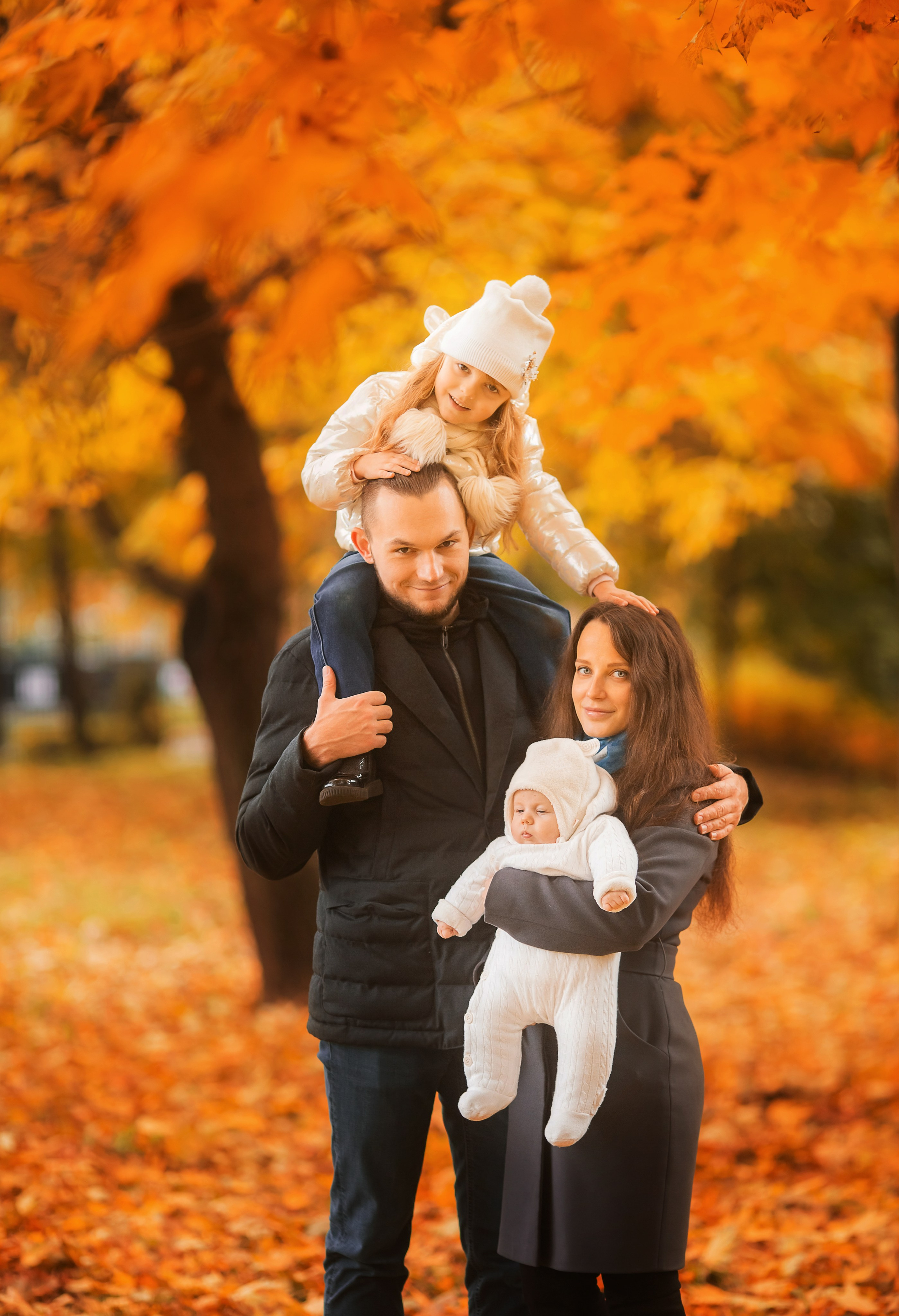 Осенняя семейная фотосессия. צלם ואמן ילדים ומשפחה