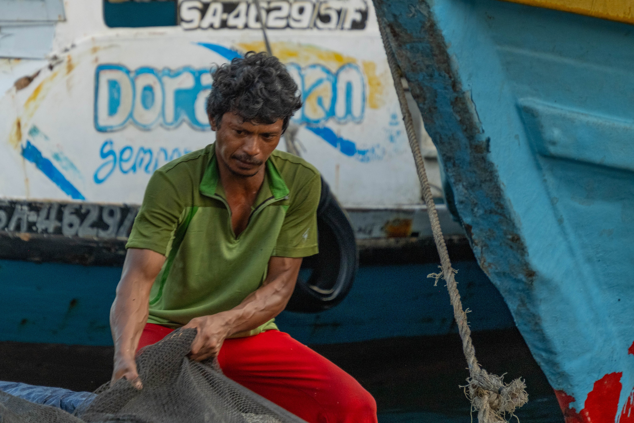 Остров Борнео, город Семпорна. Причал и рынок. Фотографии из путешествий