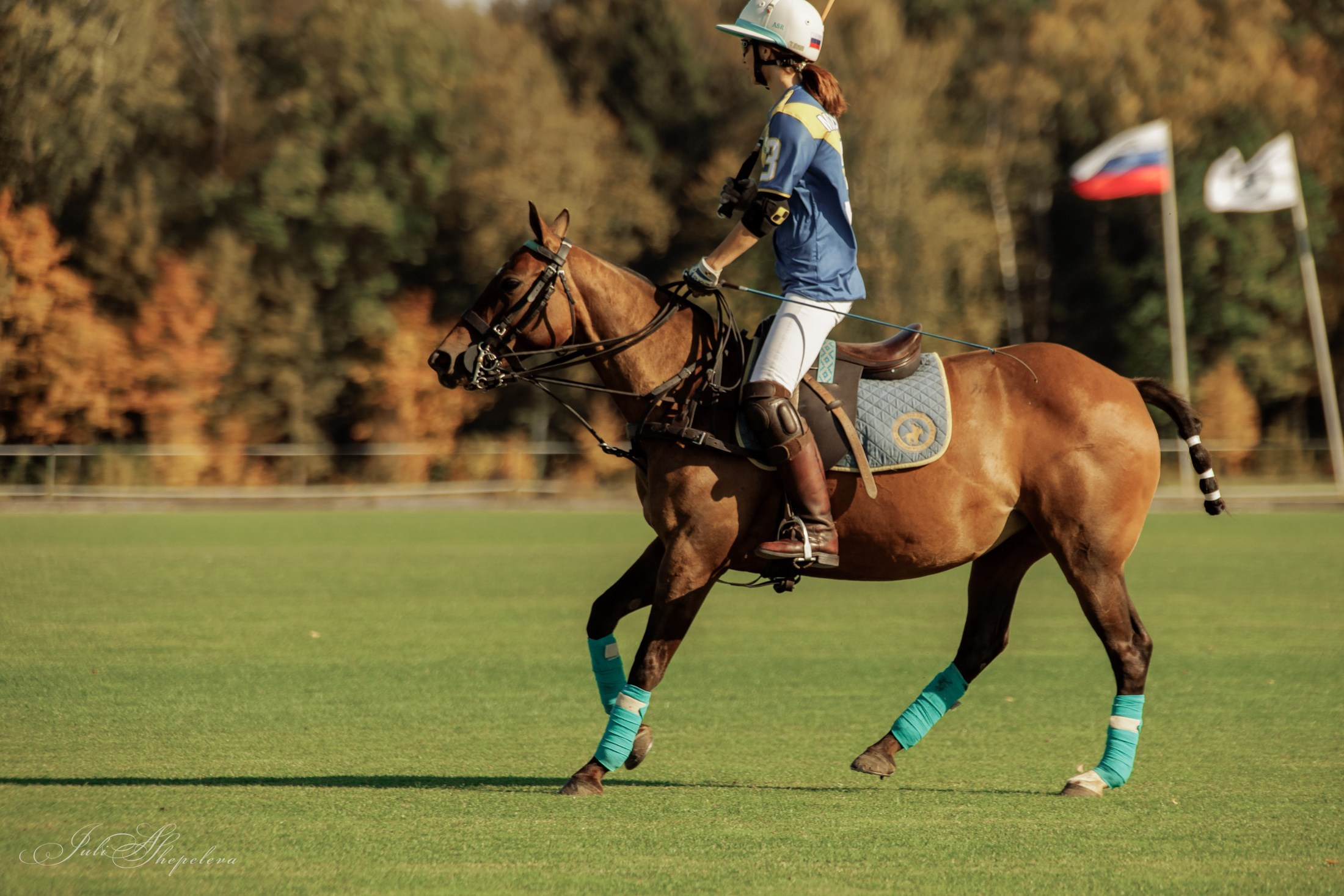 Осенний кубок по конному поло. Детская Конная фотография в Москве Юлия Шепелева