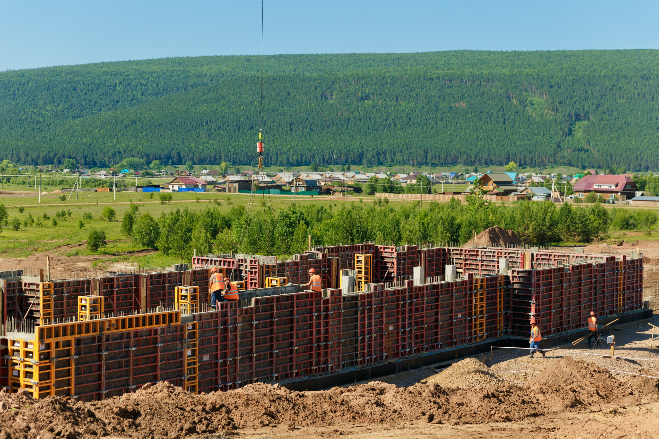 Строящиеся объекты в посёлке Жигалова. Свадебный фотограф Иркутск, репортажный фотограф Иркутск