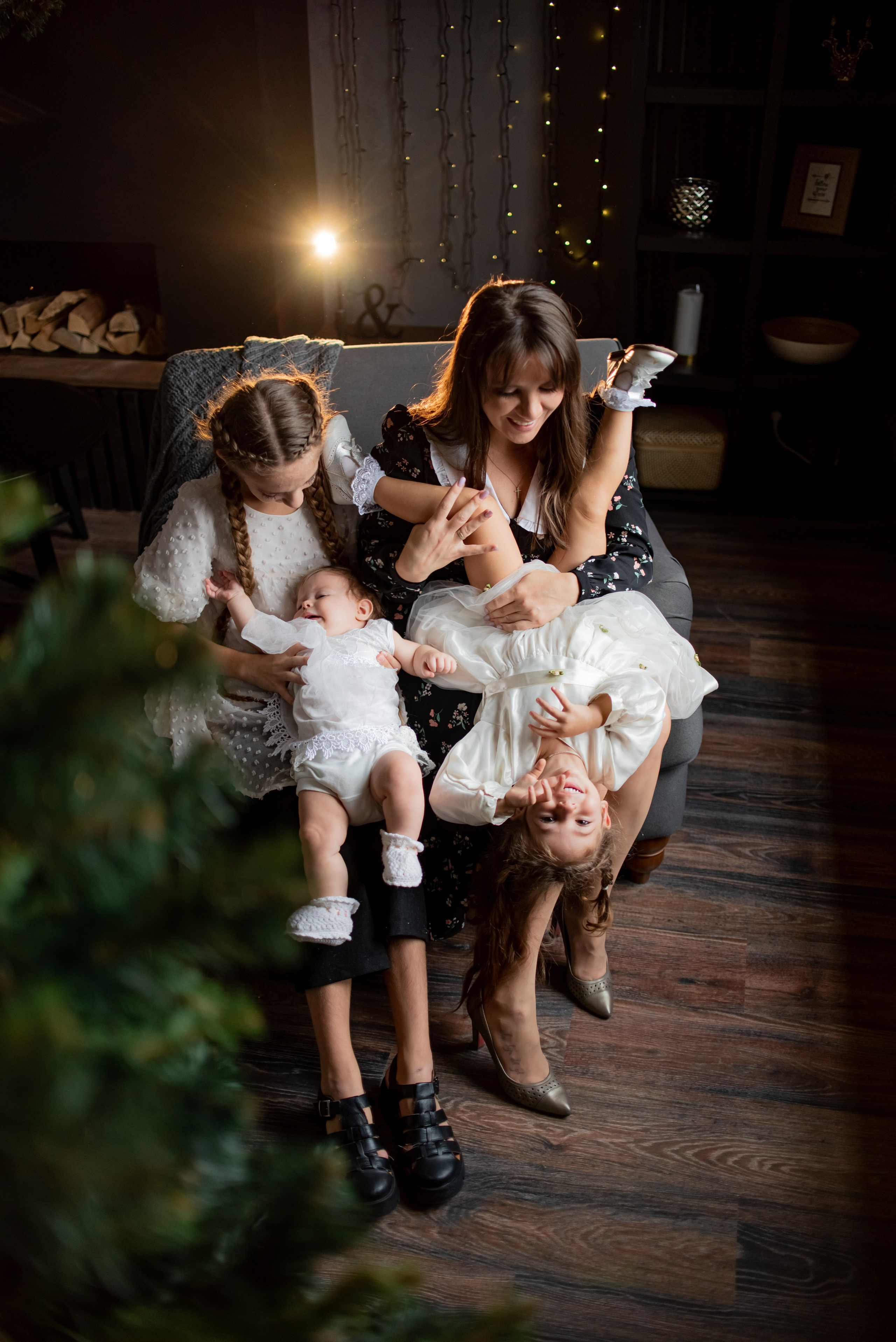 Новогодние фотосессии в студиях. Свадебный и семейный фотограф Екатерина Пушан. Москва, Балашиха, Железнодорожный, Солнечногорск