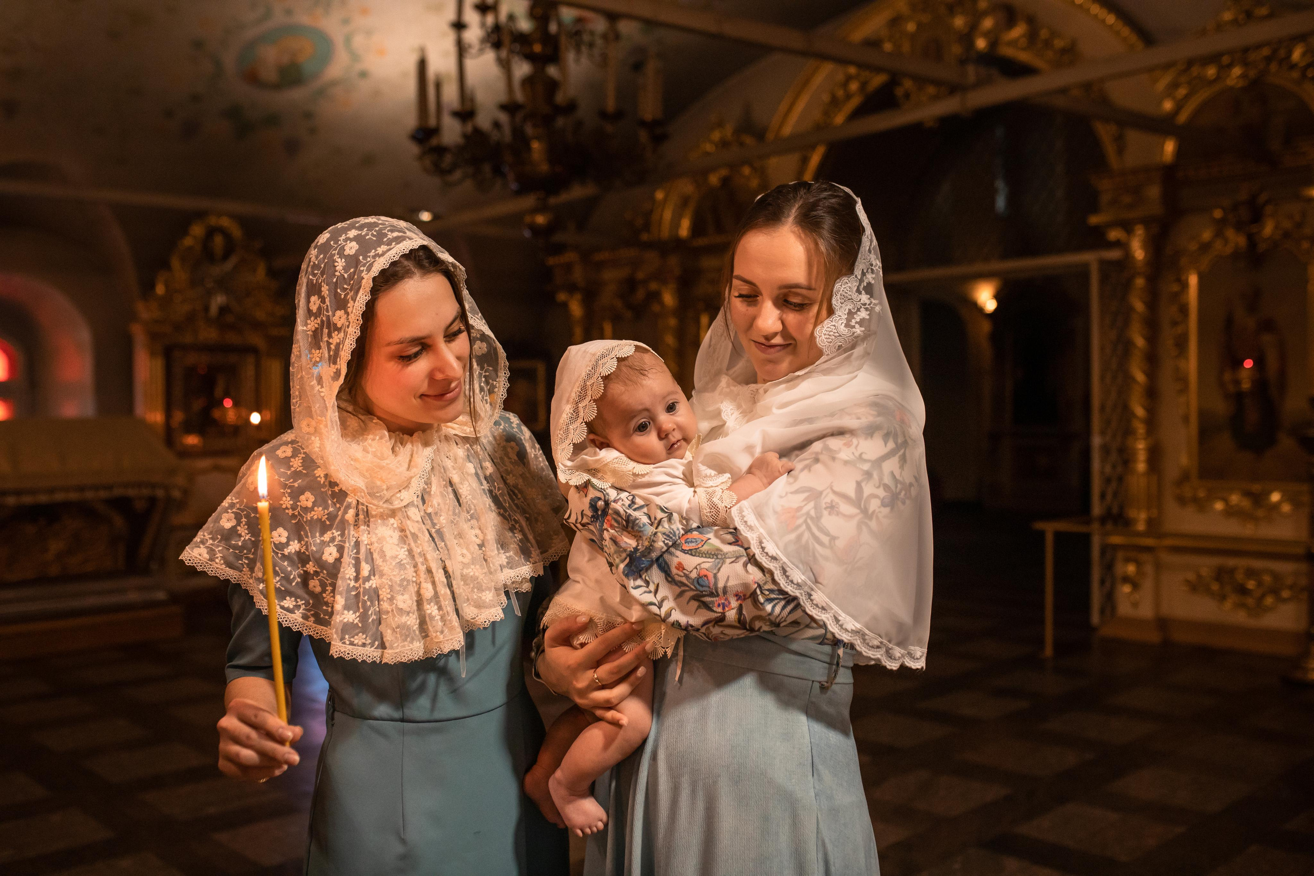 Крещение Катюши. Женский семейный фотограф Тула Москва Захарова Анна