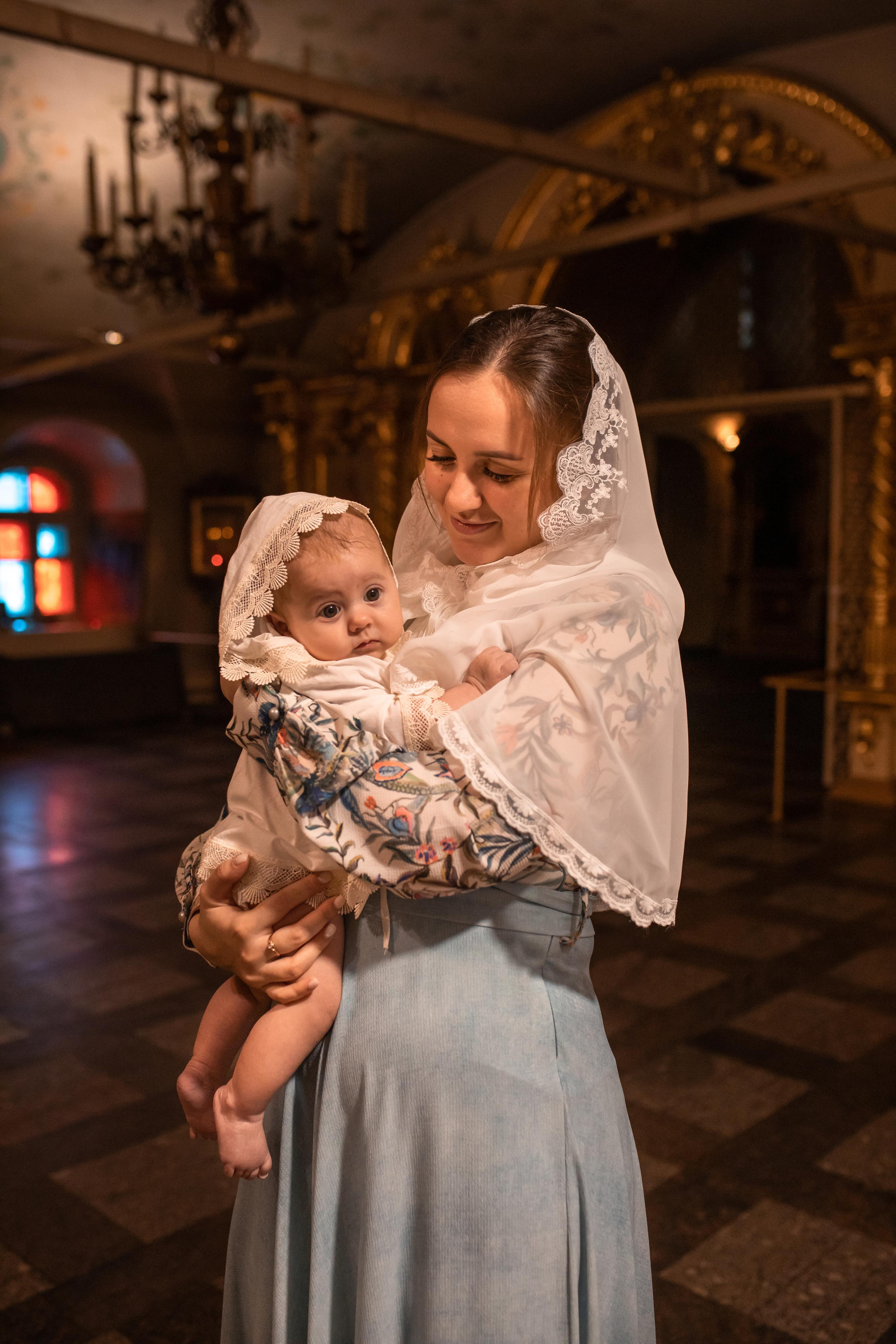 Крещение Катюши. Женский семейный фотограф Тула Москва Захарова Анна