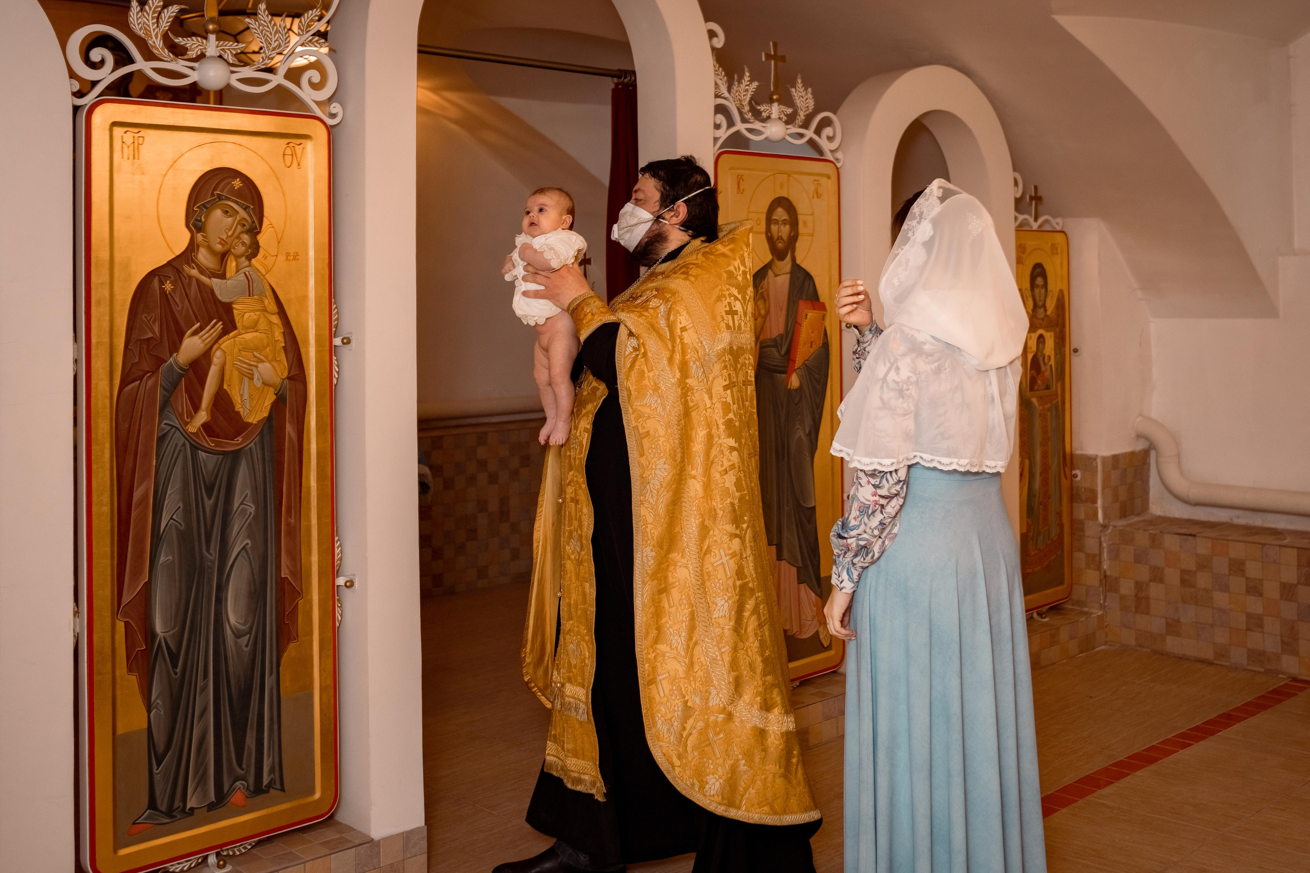 Крещение Катюши. Женский семейный фотограф Тула Москва Захарова Анна