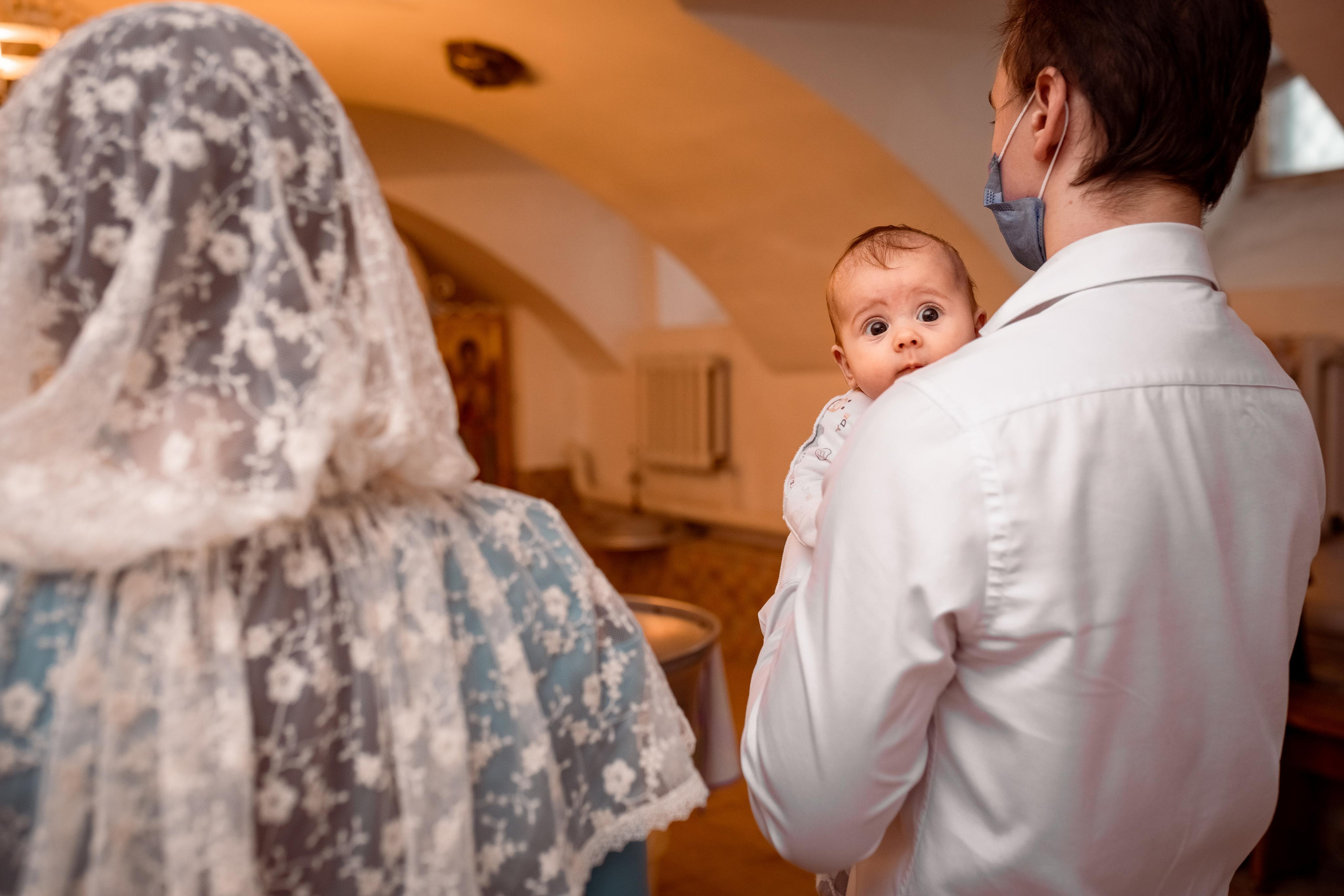Крещение Катюши. Женский семейный фотограф Тула Москва Захарова Анна