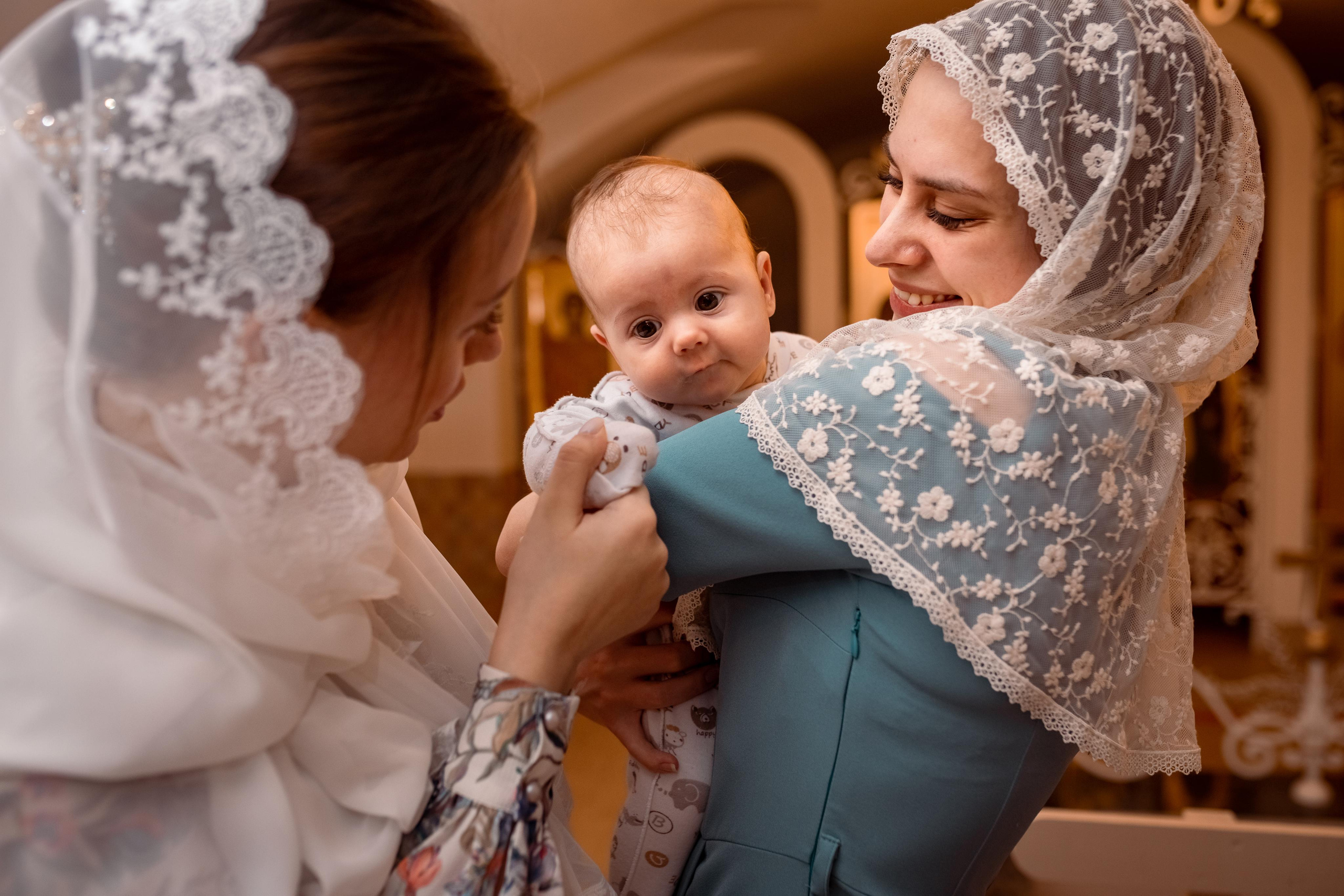 Крещение Катюши. Женский семейный фотограф Тула Москва Захарова Анна