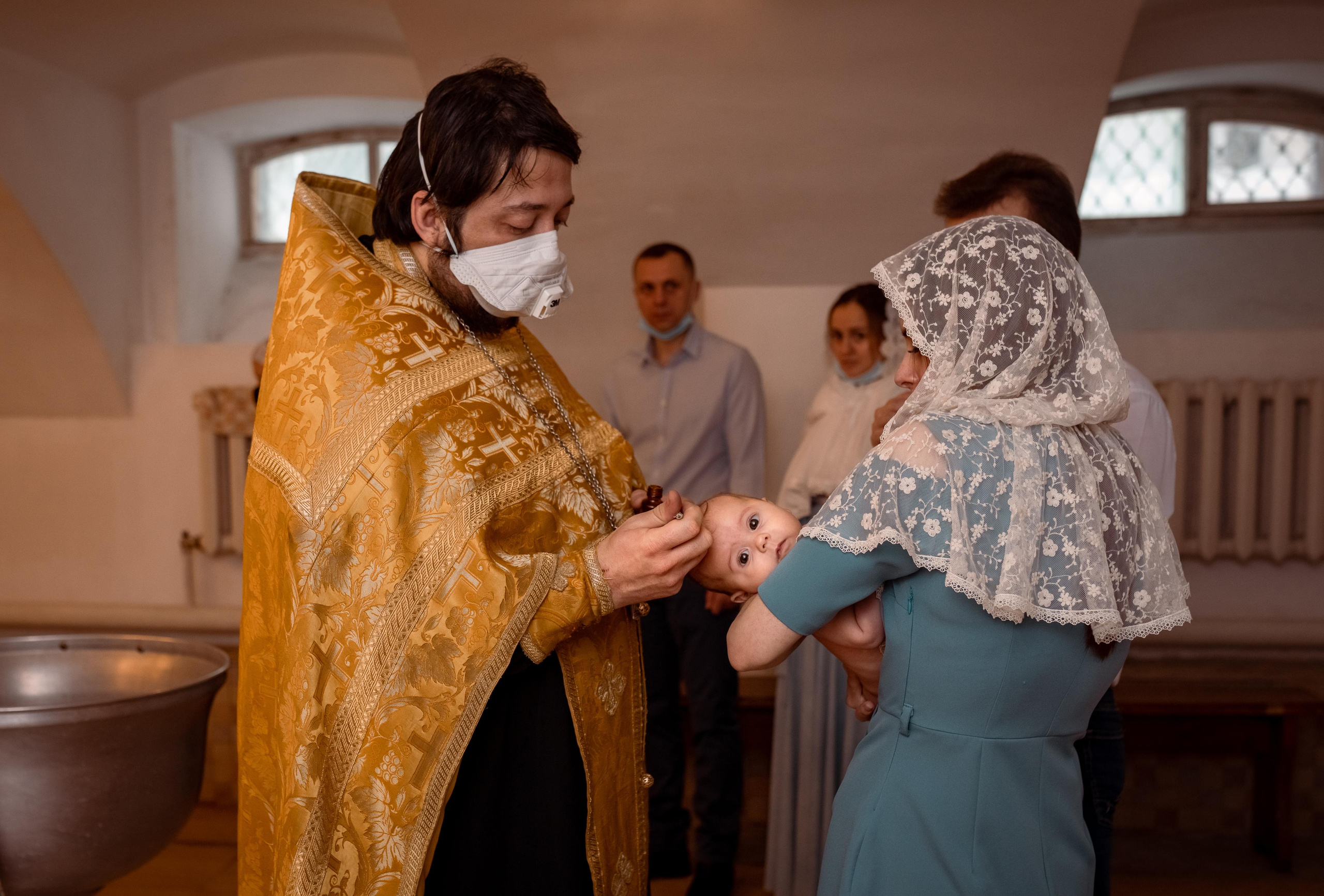 Крещение Катюши. Женский семейный фотограф Тула Москва Захарова Анна