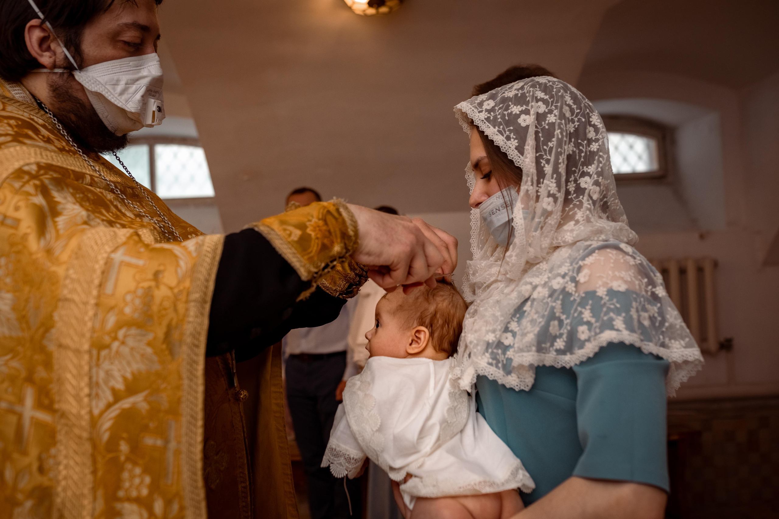 Крещение Катюши. Женский семейный фотограф Тула Москва Захарова Анна