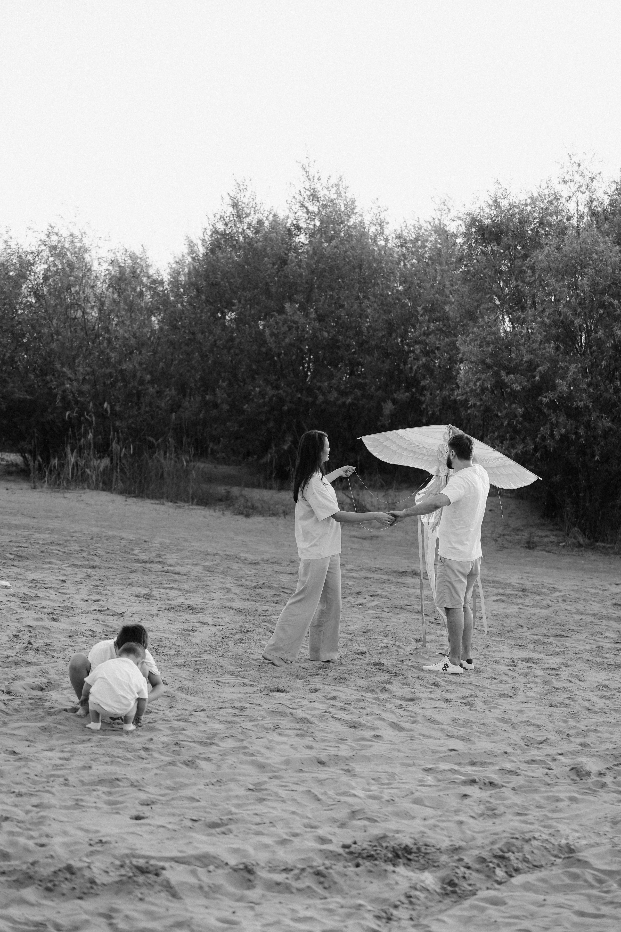Семейная съёмка на закате. Фотограф с психологическим образованием