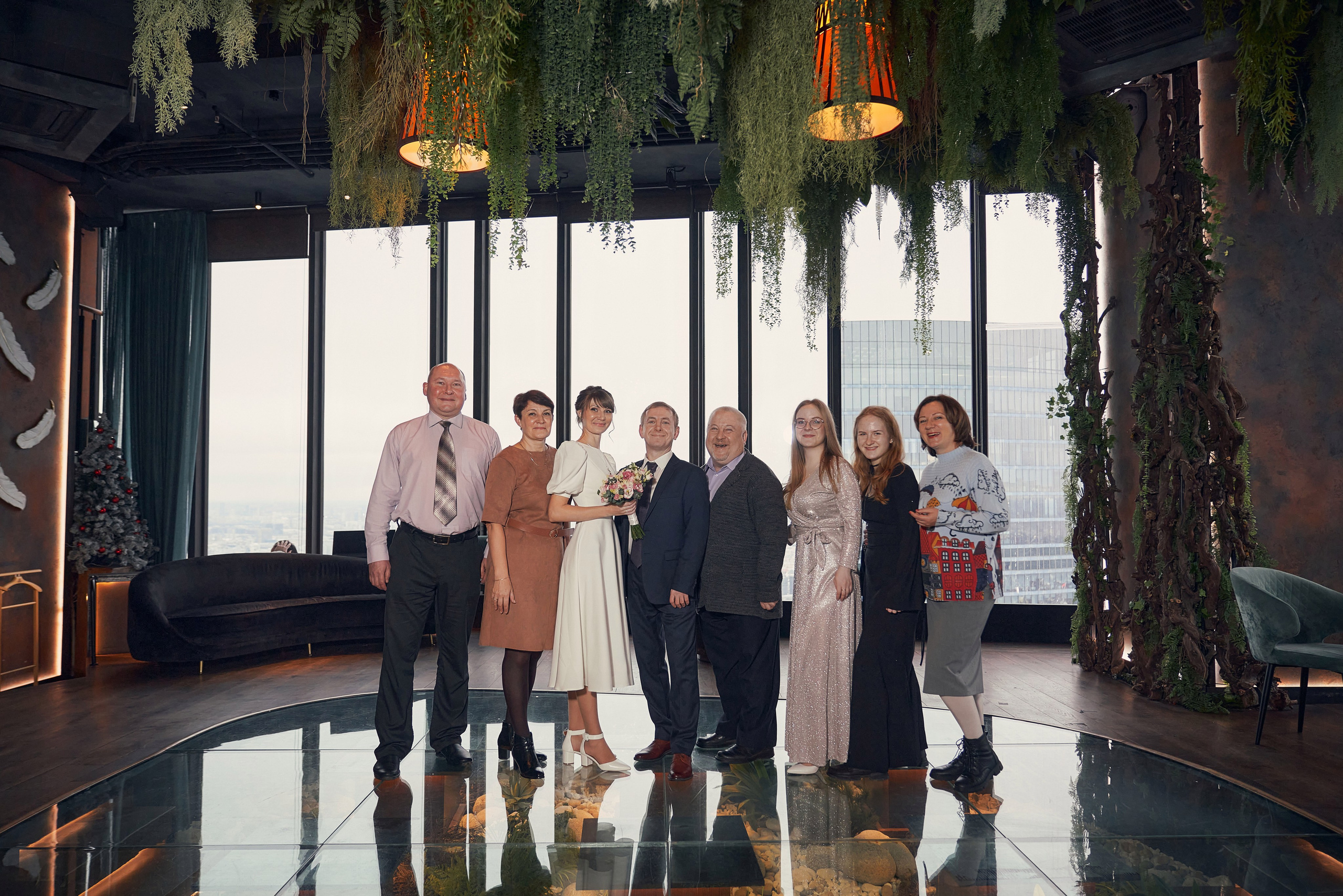 Свадебная Фотосессия в Москва-Сити, ресторан Birds