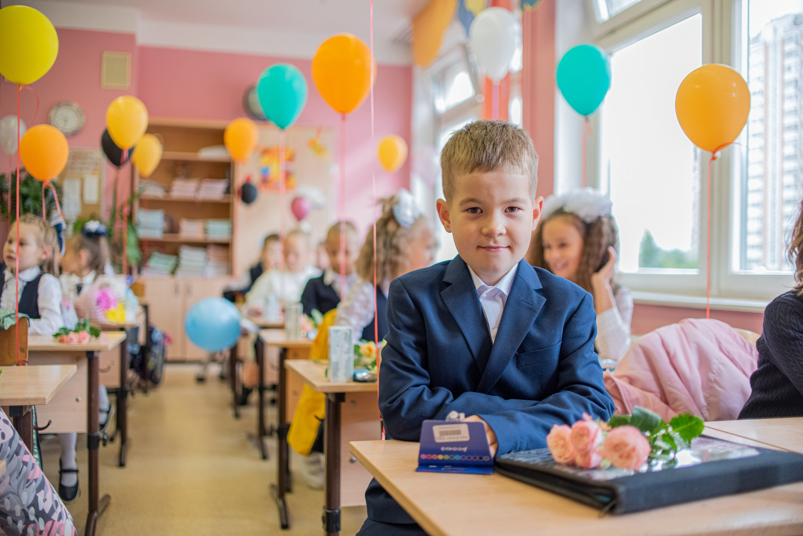 1 «Б» в 29 школе, Балашиха. Свадебный и семейный фотограф Екатерина Пушан. Москва, Балашиха, Железнодорожный, Солнечногорск