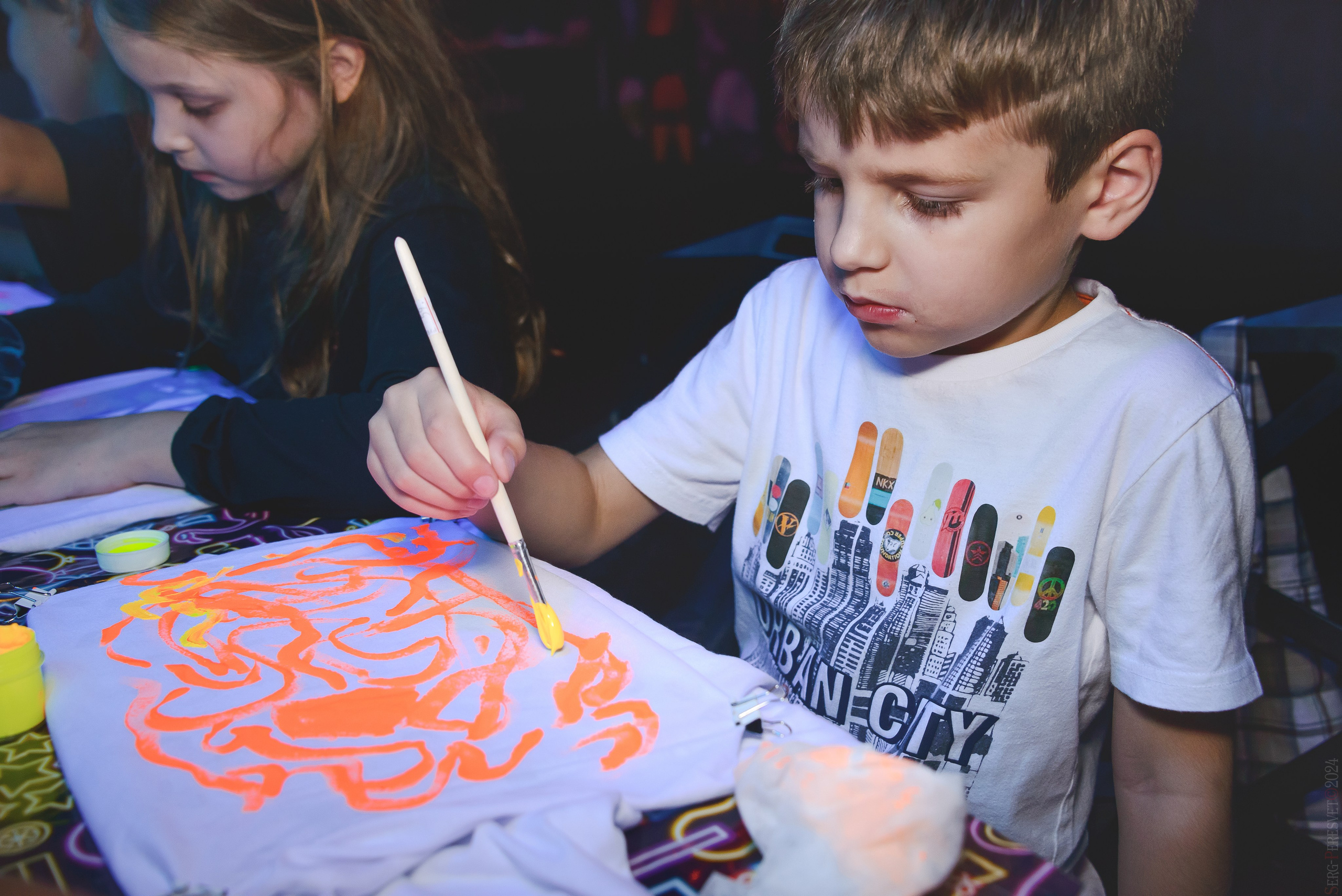 Роспись футболок мастер-класс, Детский день рождения, Лазертаг-клуб «Sтанция 2025». Ваш фотограф на праздник в Москве, Раменском, Жуковском, Люберцах