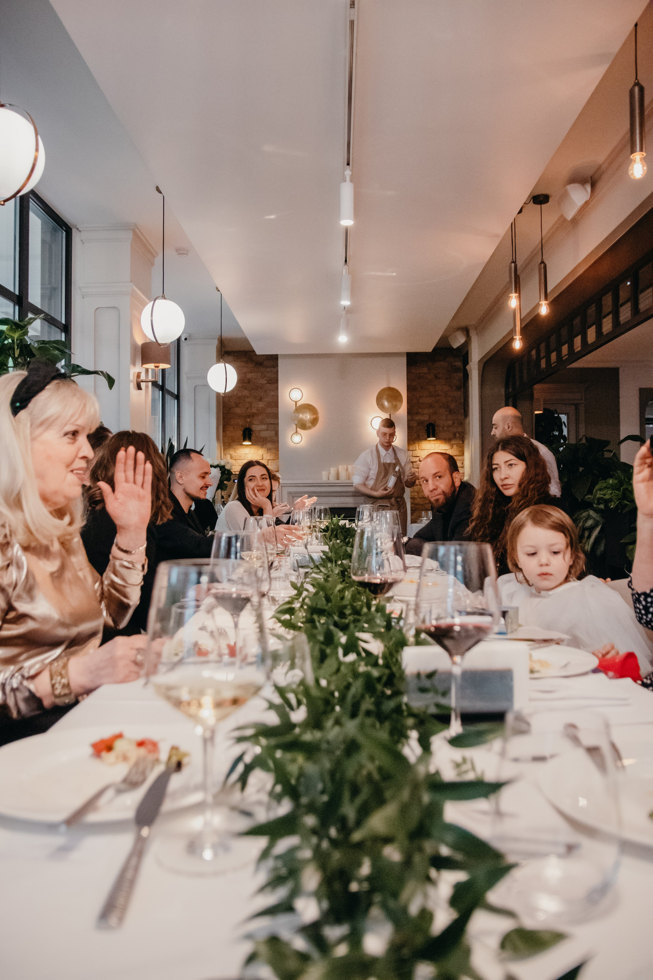 Свадебный ужин. Семейный фотограф в Москве