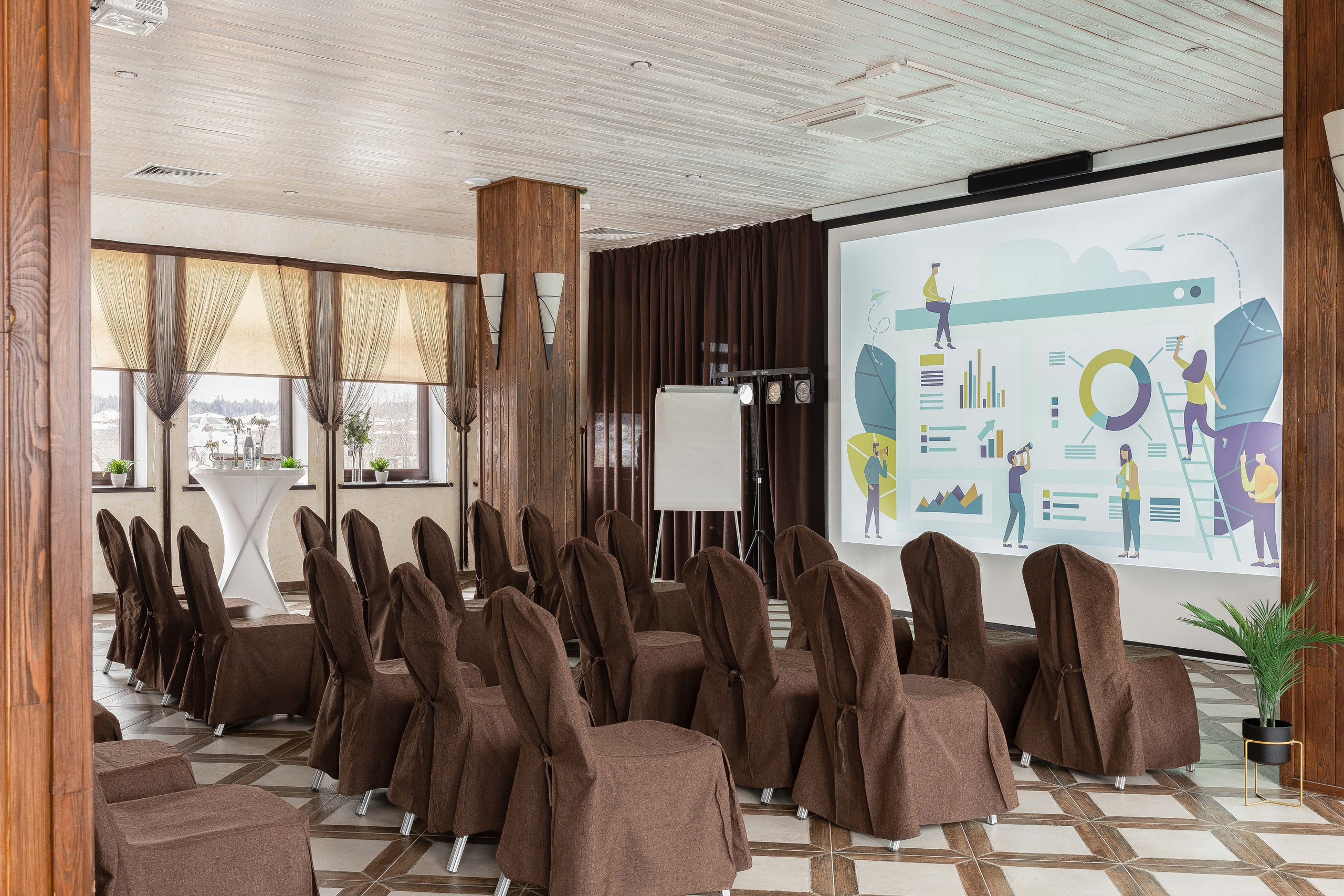 Территория клубного отеля в Подмосковье. Интерьерный фотограф в Москве