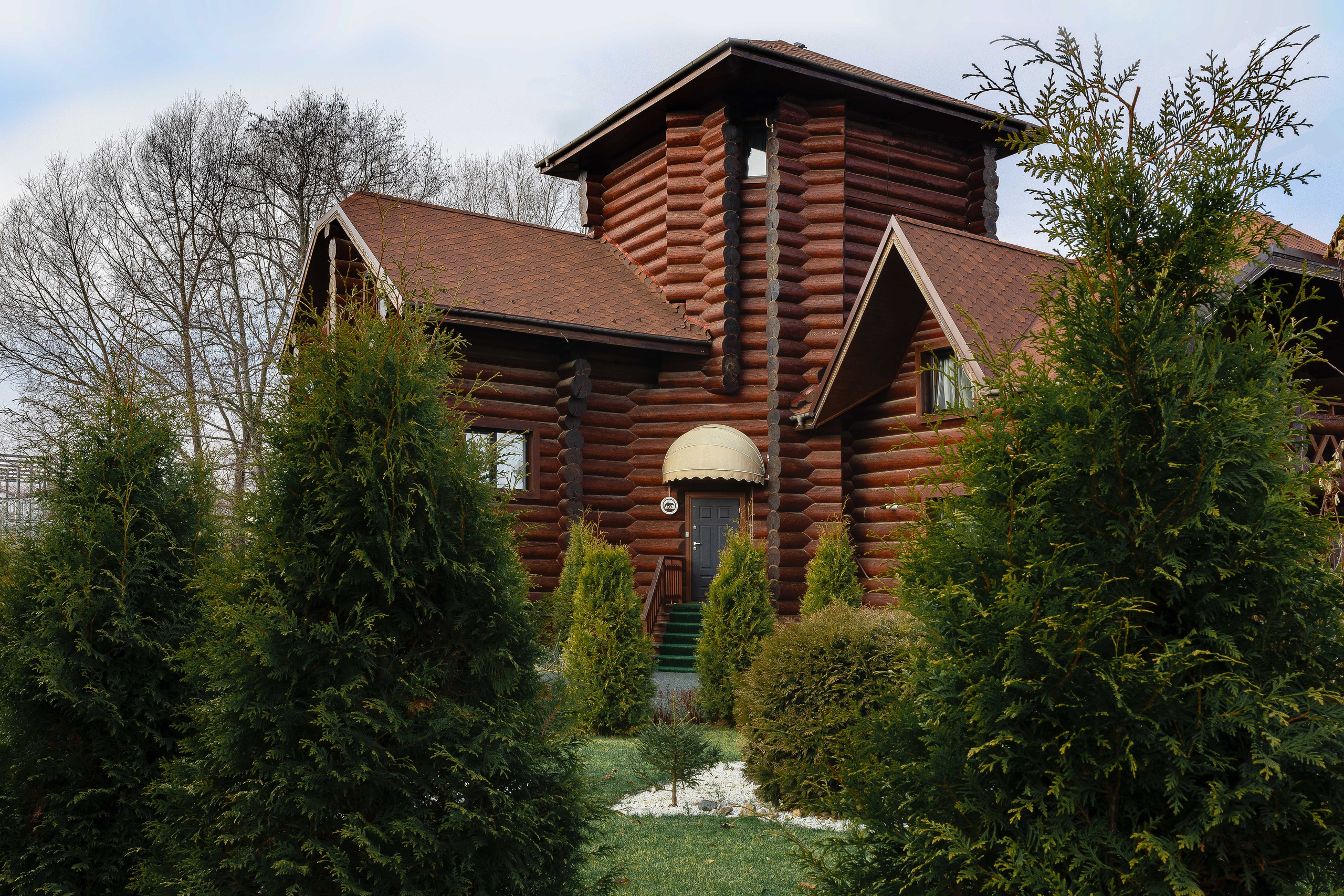 Территория клубного отеля в Подмосковье. Интерьерный фотограф в Москве