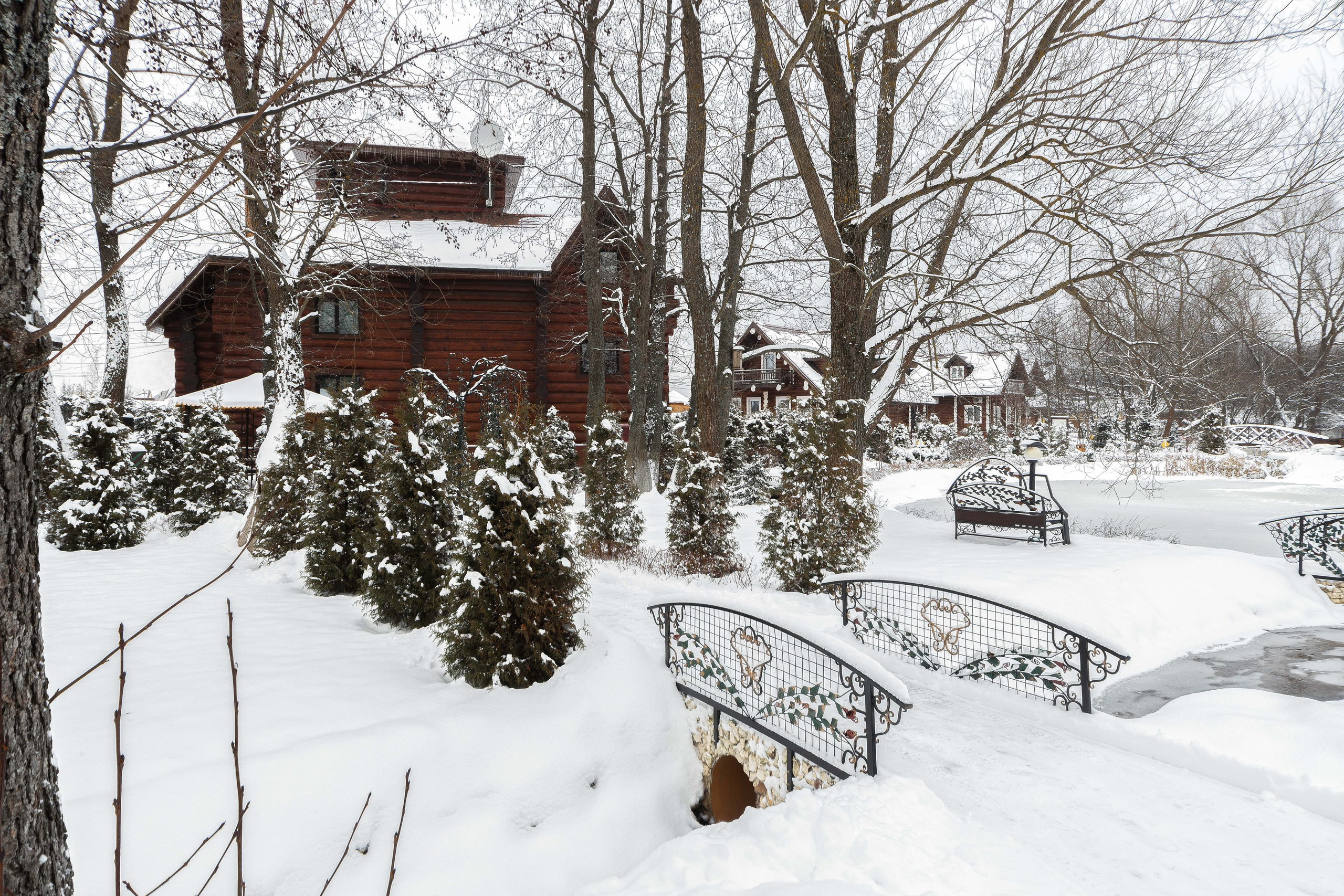 Территория клубного отеля в Подмосковье. Интерьерный фотограф в Москве