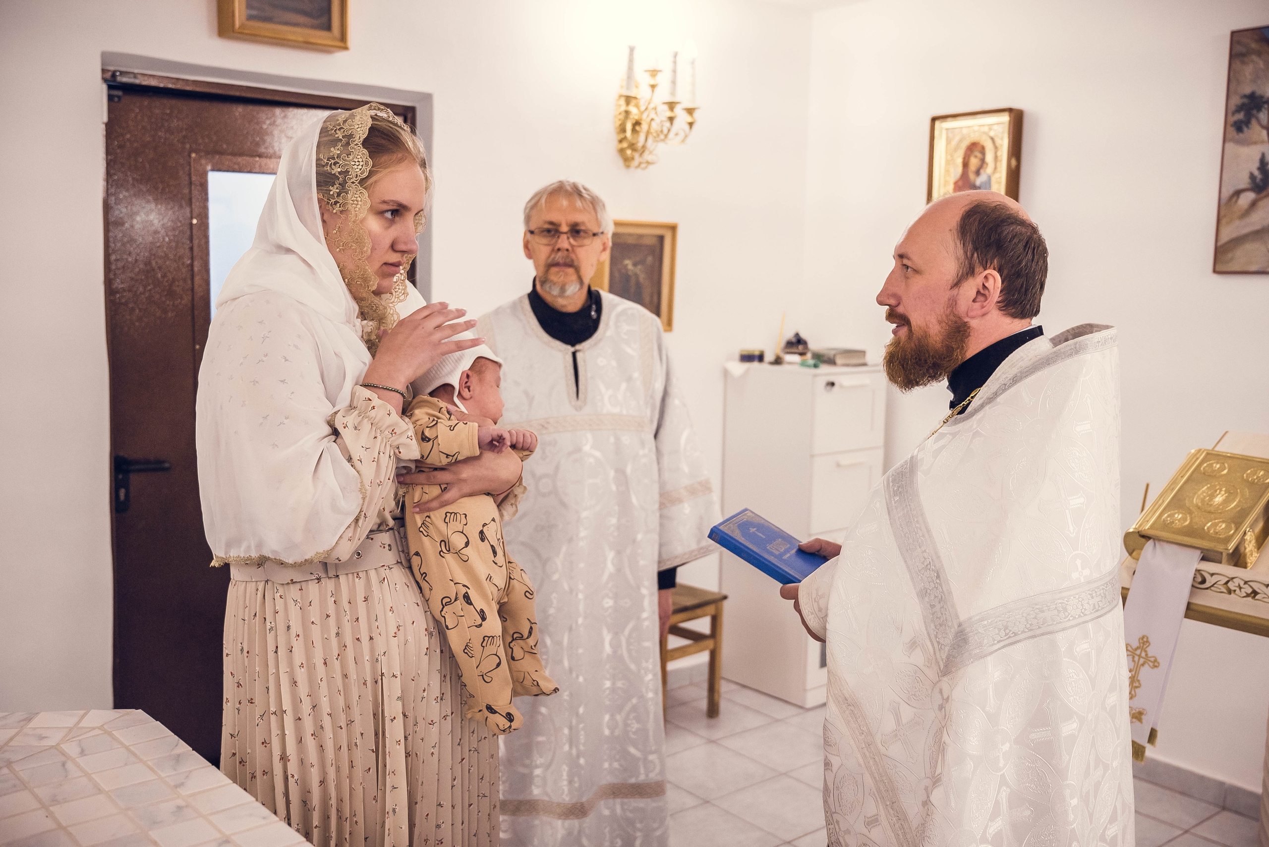 Крещение Мирона. Семейный и детский фотограф Москва