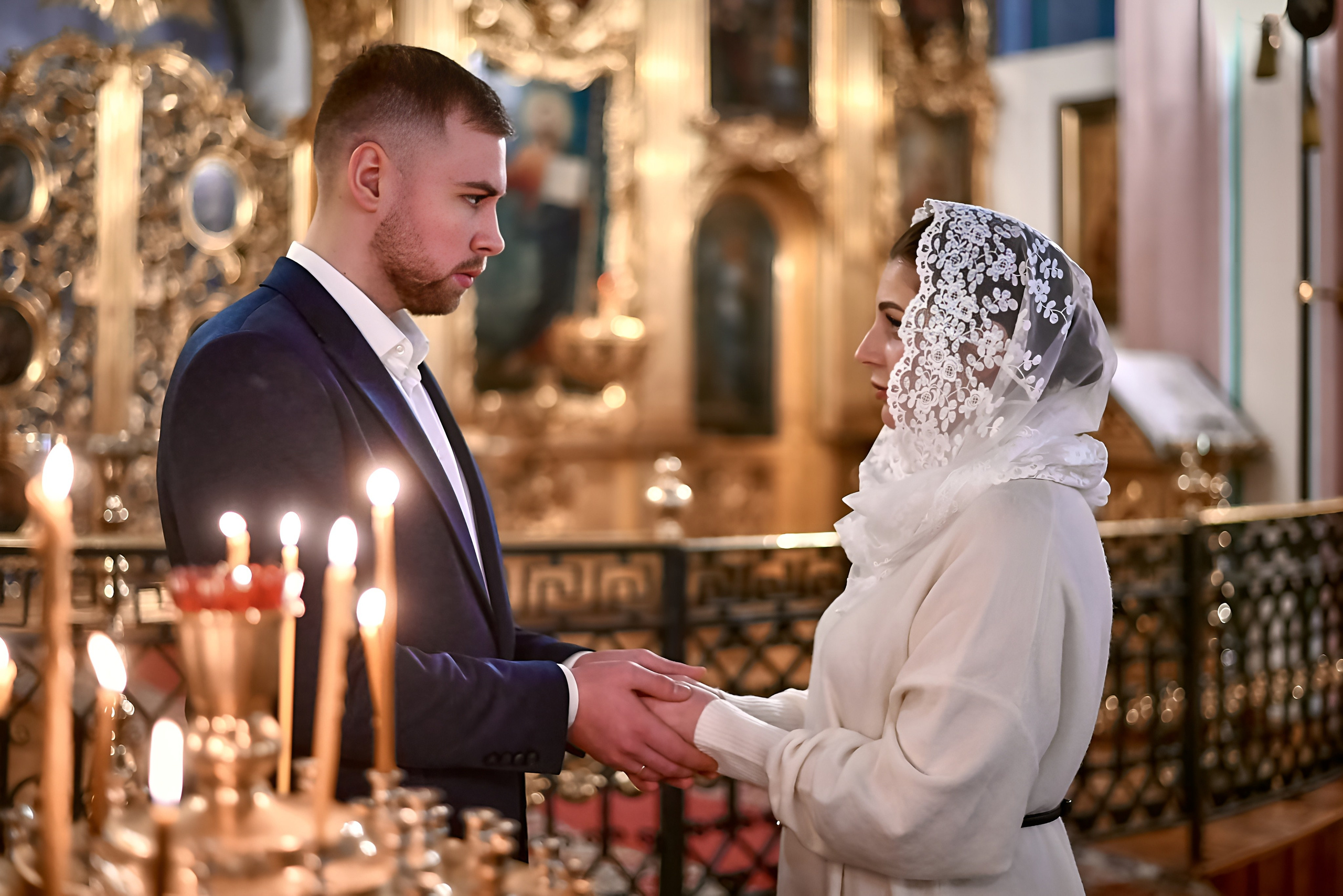 Венчание Артёма и Екатерины | Владимирский собор. Свадебный фотограф в Санкт-Петербурге Славин Денис