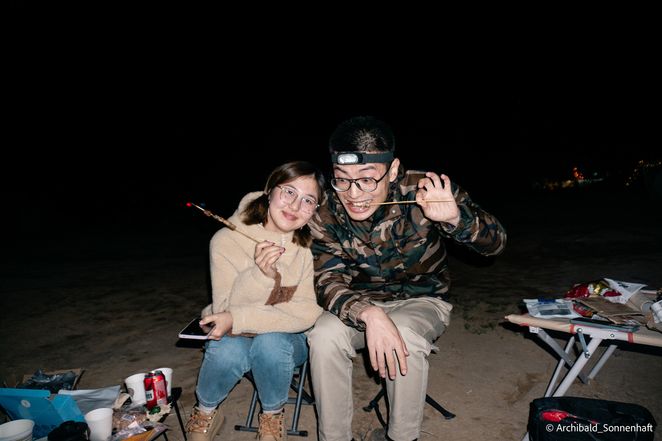 Auto-trip to Datong, Camp. Photographer in Guangzhou, China. Archibald Sonnenhaft