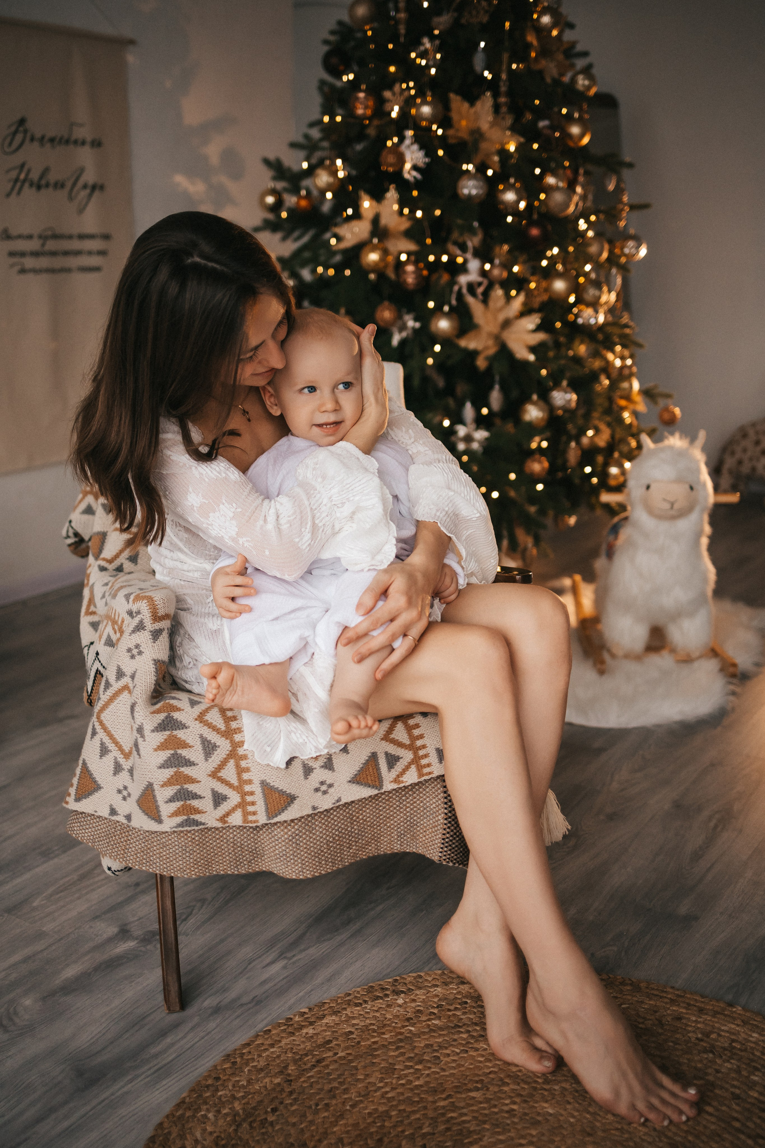 Саше 1 годик в новогодних локациях. Фотограф Нижний Новгород