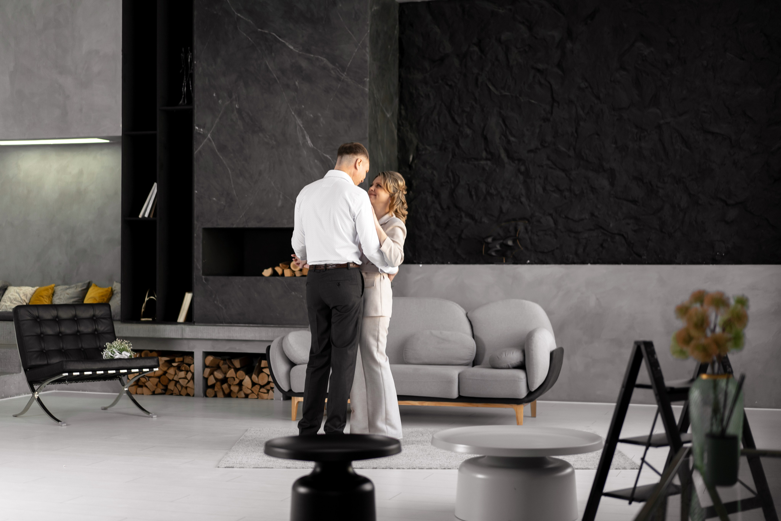 Стильная пара в фотостудии. Семейный и детский фотограф во Владивостоке Мария Гой