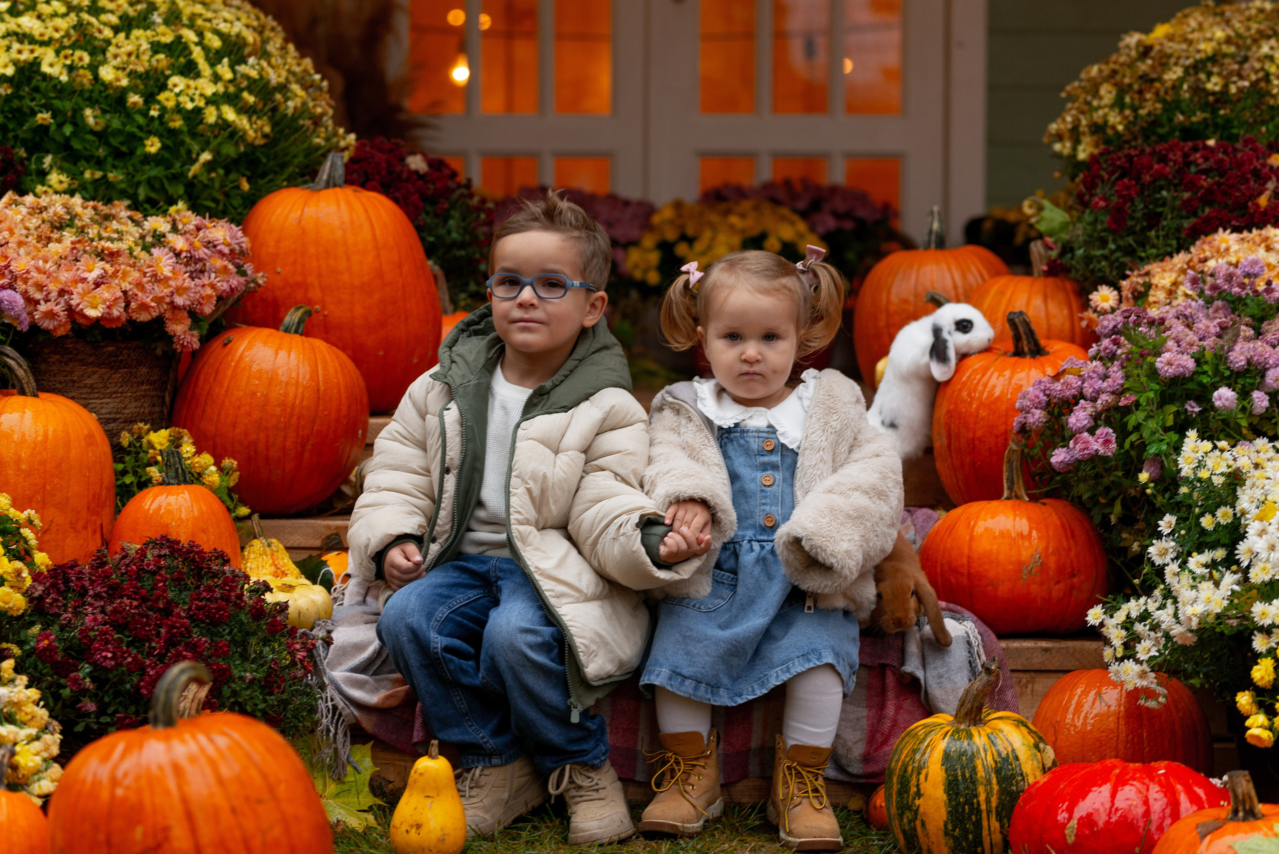 Семейная съёмка осенний домик. Портретный фотограф в г. Москва Солнцево Яковлева Анастасия