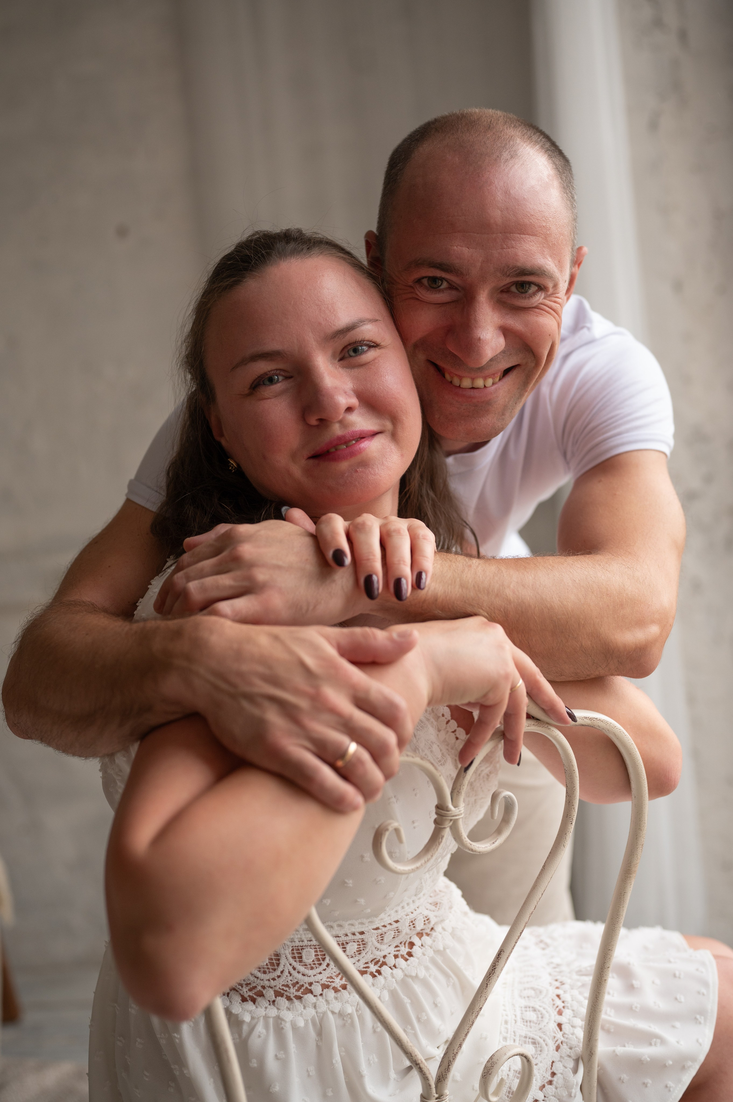 Семейная съемка в фотостудии «Воздух». Фотограф новорожденных, семейный детский в Тюмени Татьяна Морозова