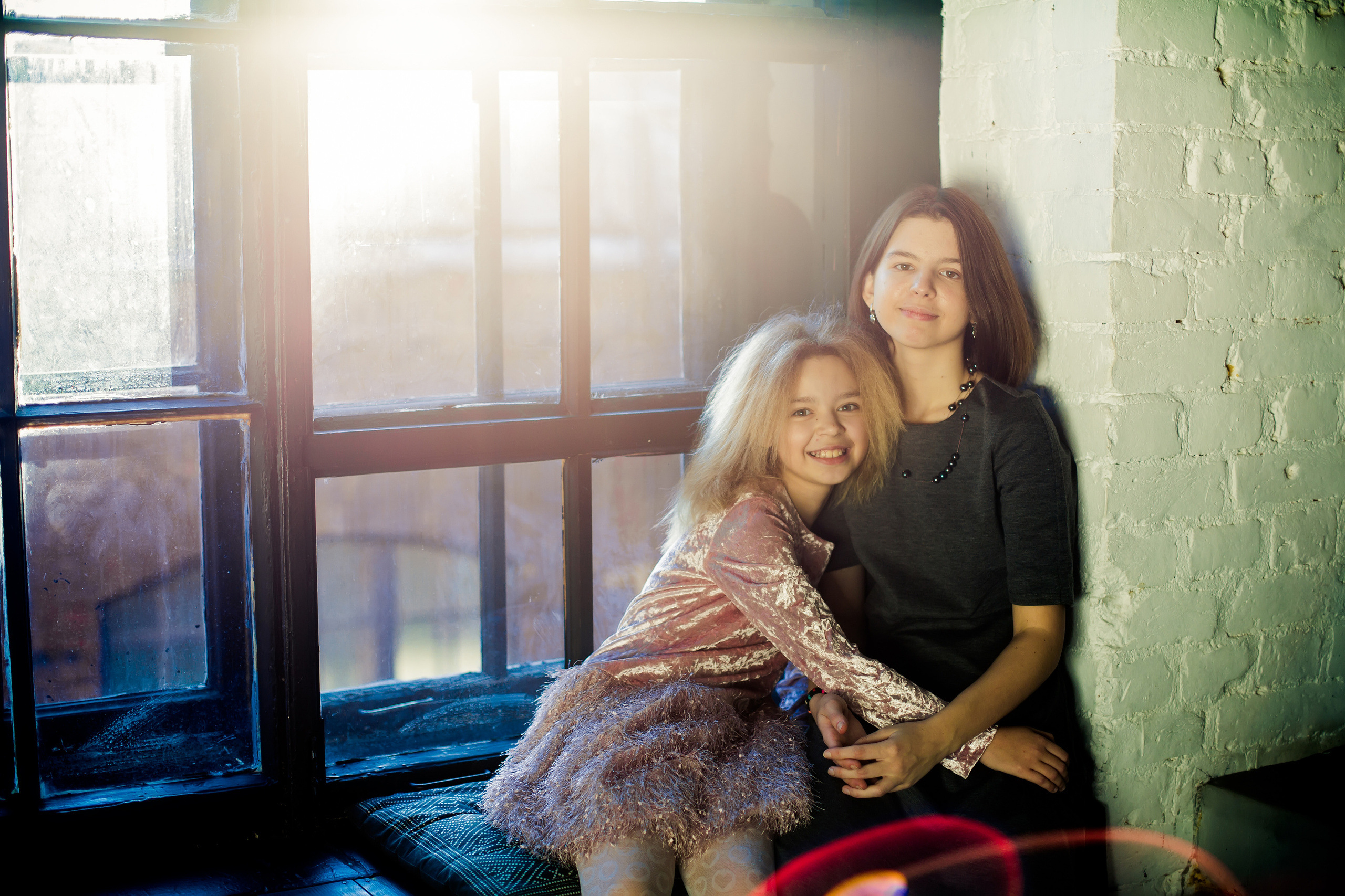 Студийная фотосессия для большой семьи с четырьмя детьми. Детский, свадебный и семейный фотограф Юлия Курбатова, Санкт-Петербург